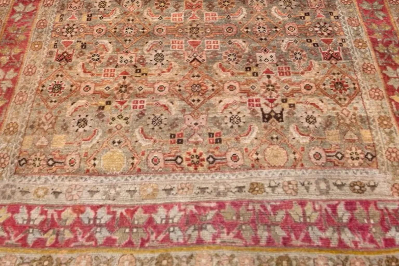 Persian Bijar Area Rugs - 53964 In Excellent Condition For Sale In Dallas, TX