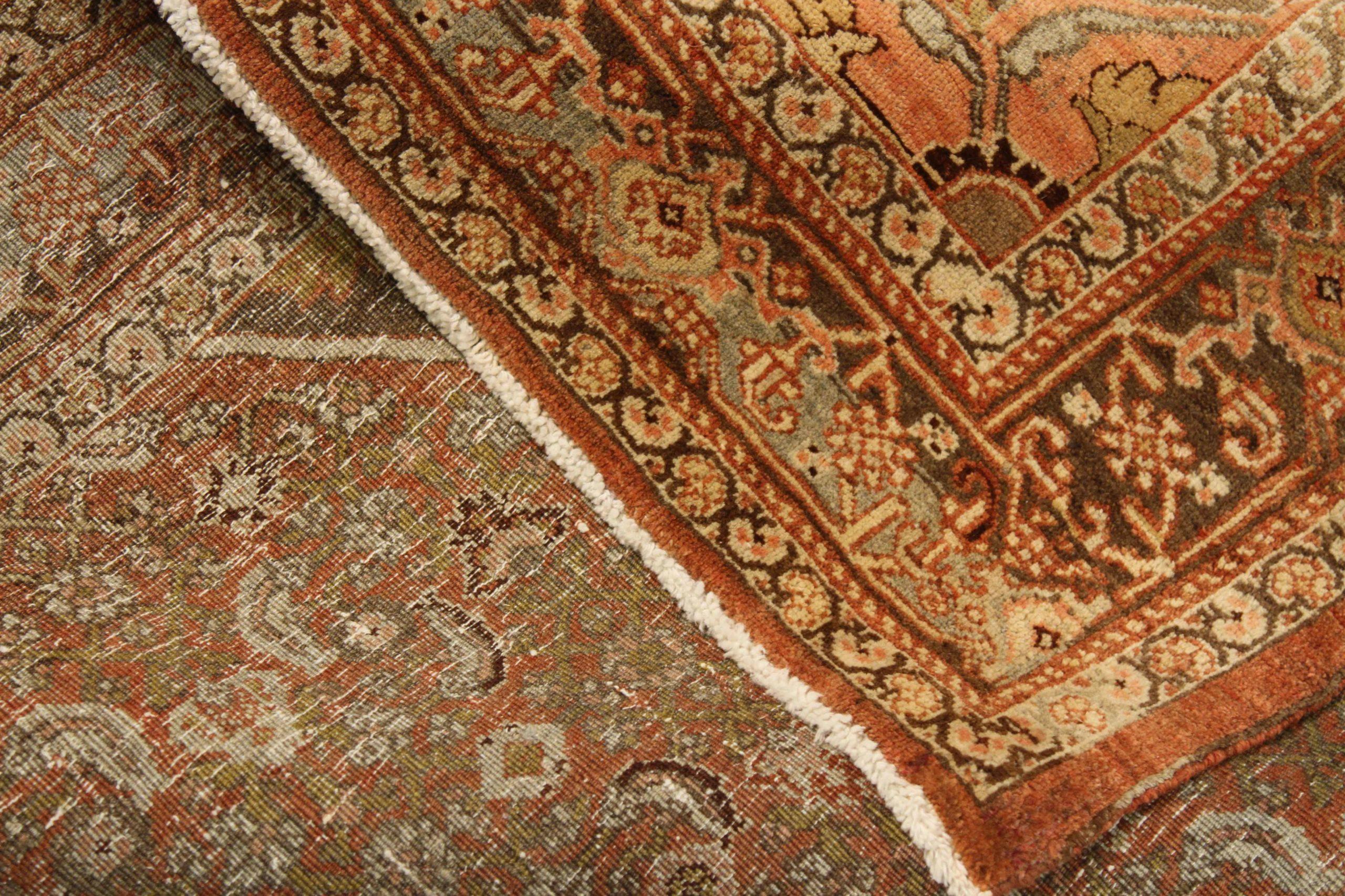 Asiatico Persian Bijar Area Rugs - 51879 in vendita