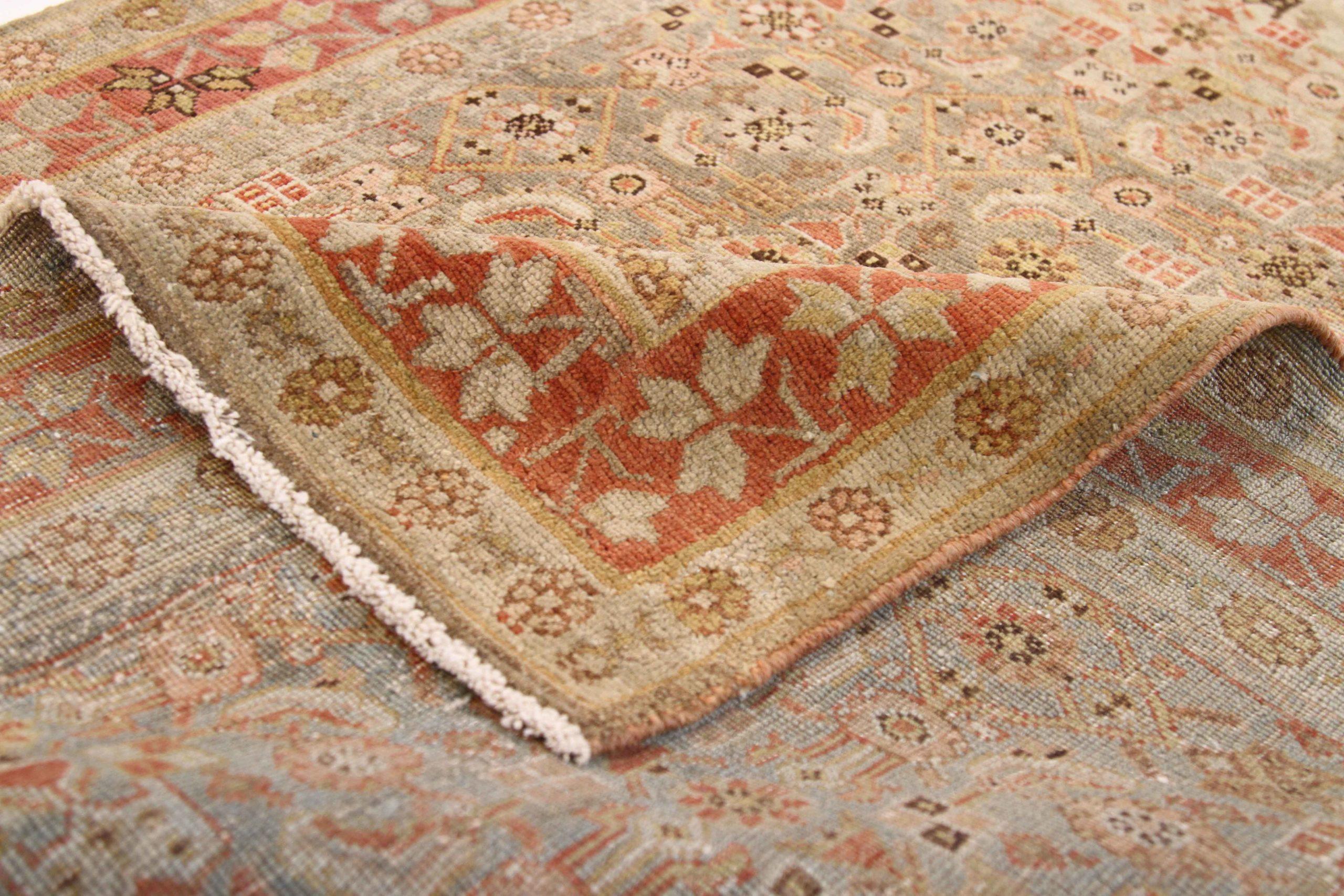 Persian Bijar Area Rugs - 53964 In Excellent Condition For Sale In Dallas, TX