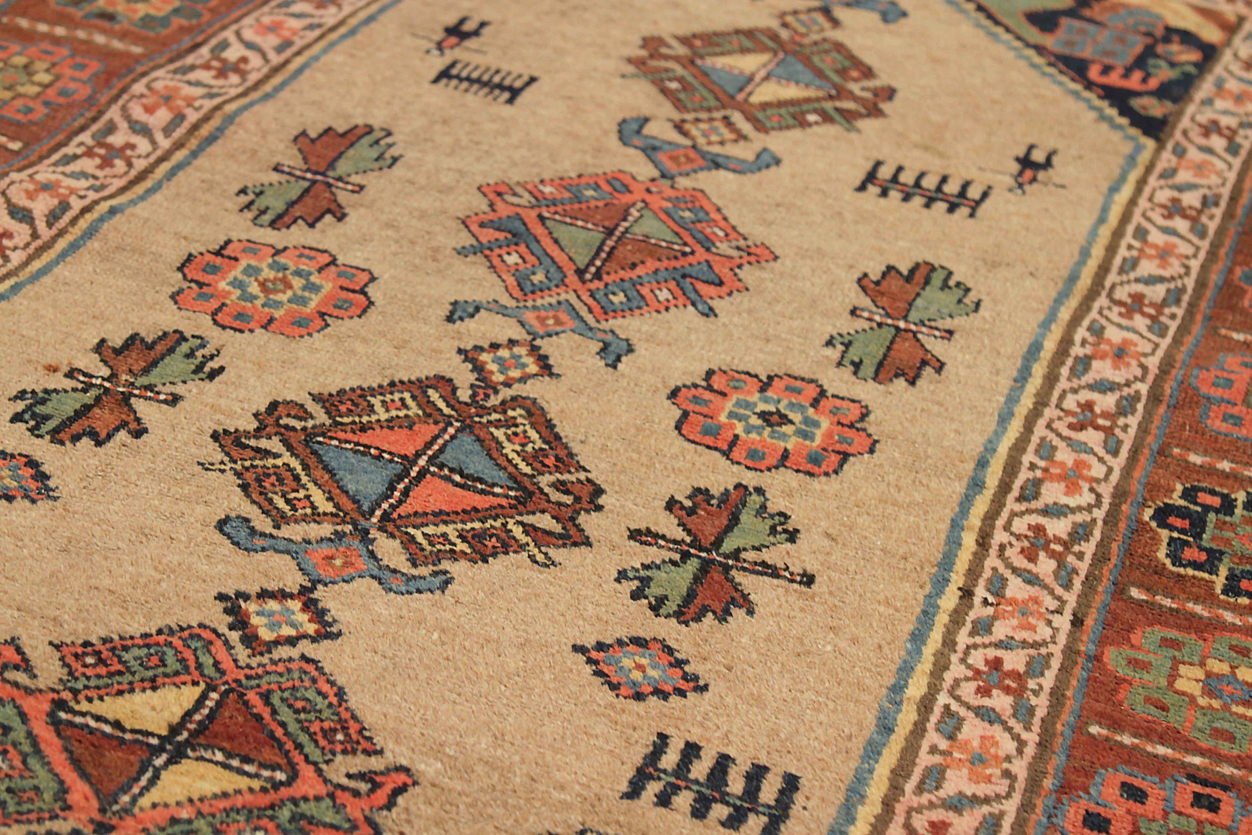 Persian Bijar Area Rugs - 67809 In Excellent Condition For Sale In Dallas, TX