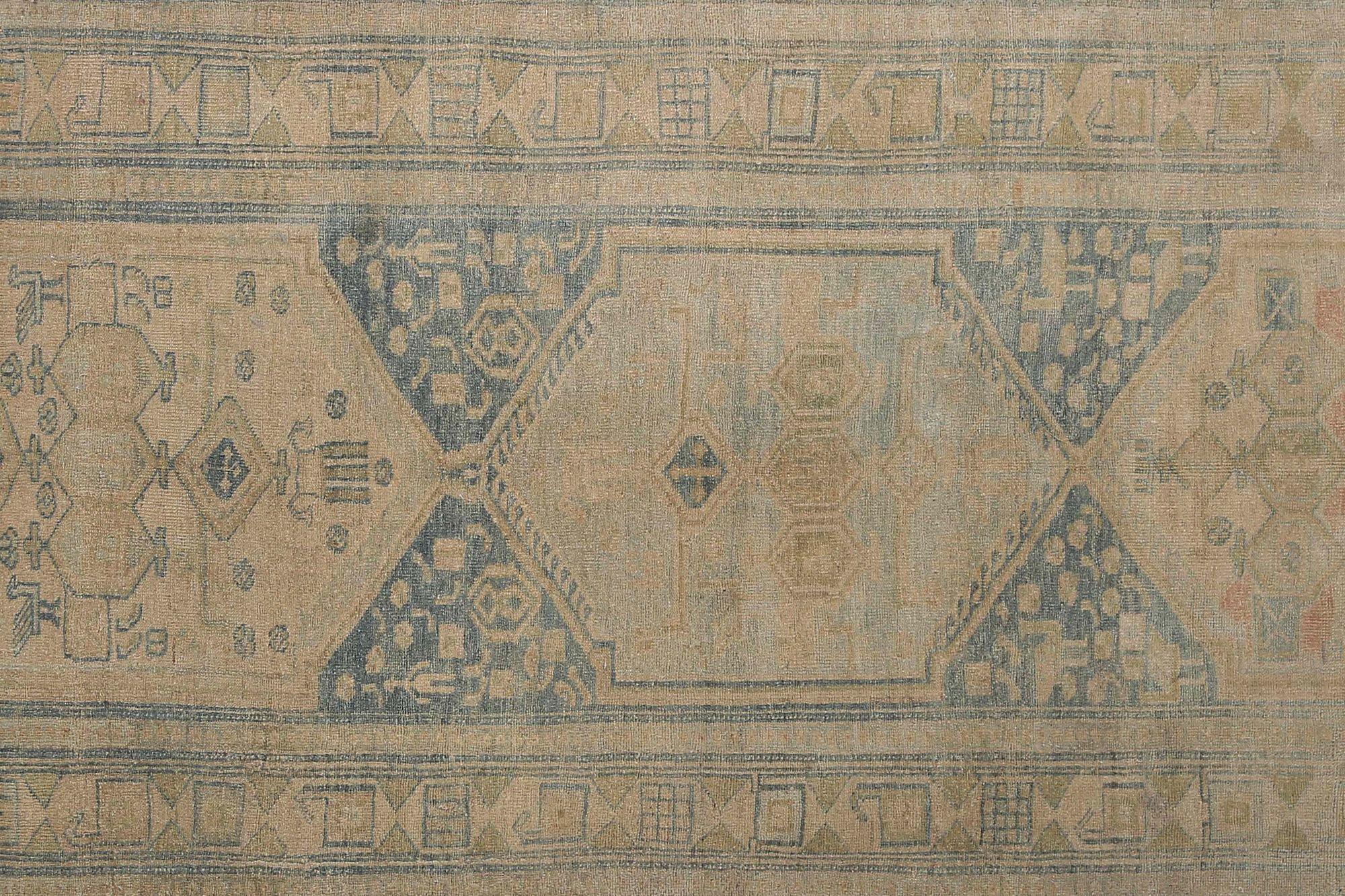 Persische Bijar-Teppiche - Wolle Blau Taupe Design - 97644 (Irakisch) im Angebot