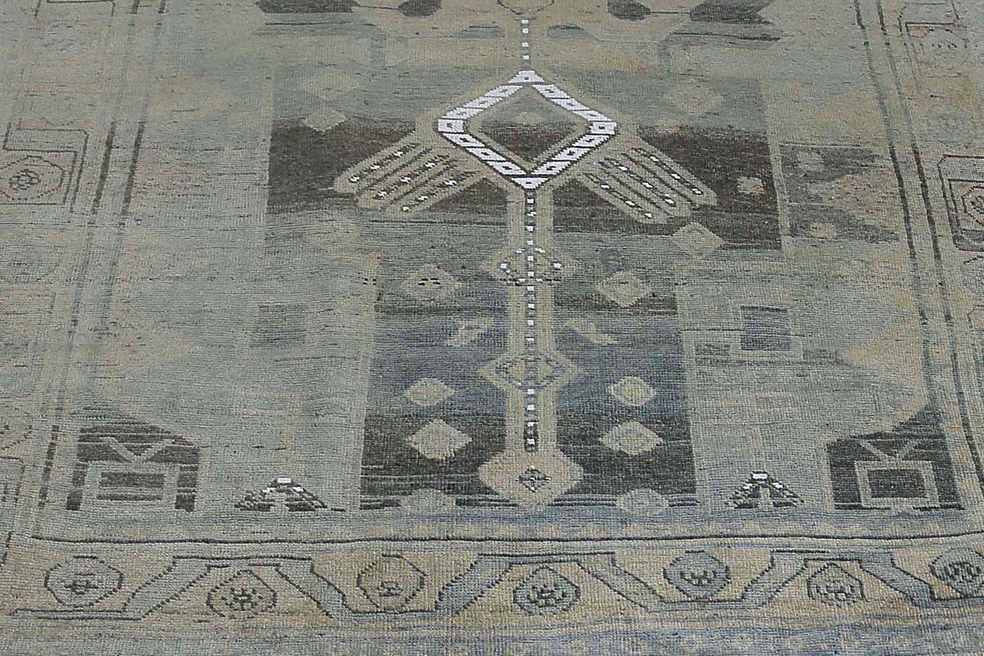 Iracheno Tappeti persiani Bijar - Design marrone in lana - 96675 in vendita