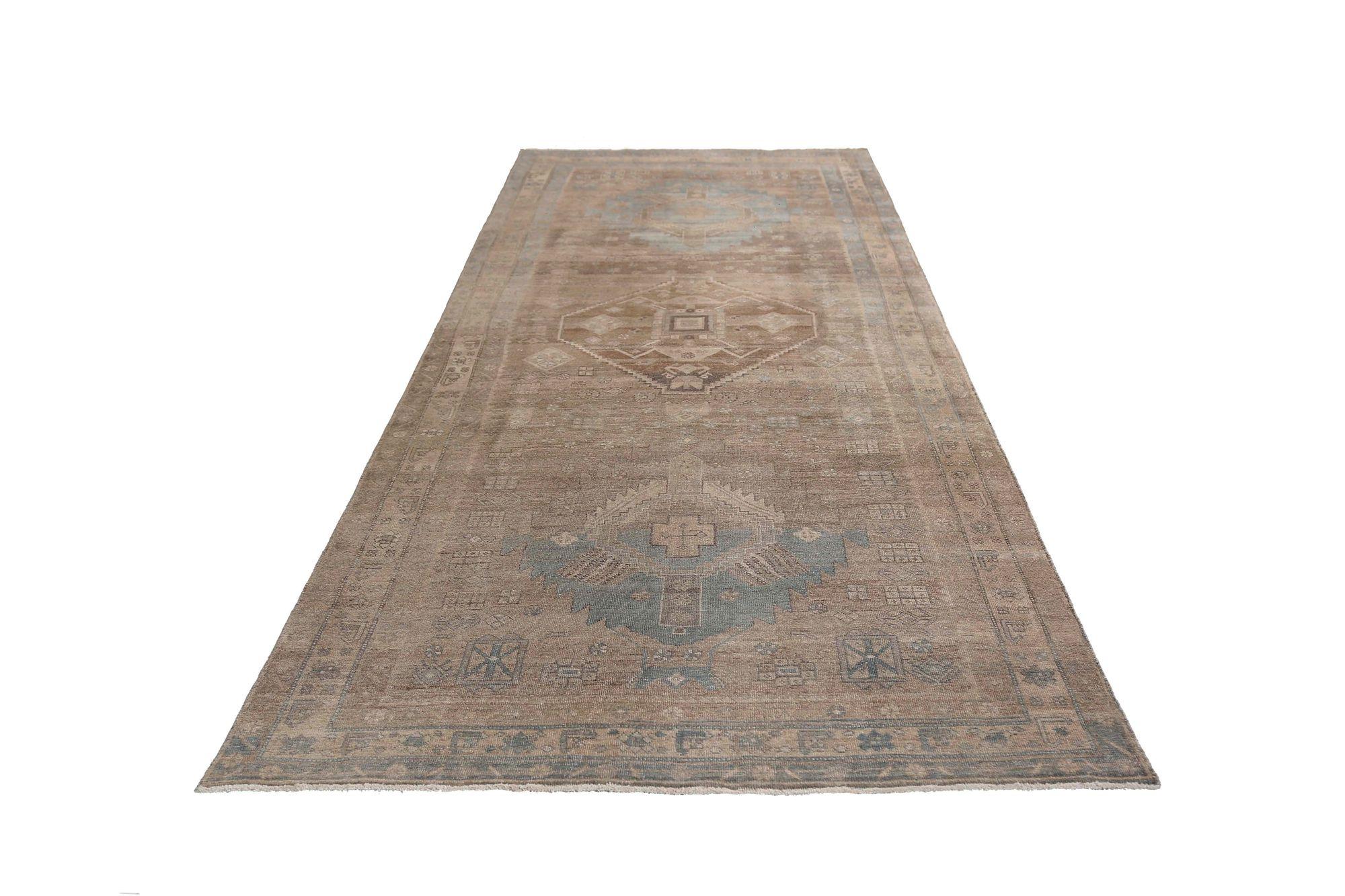XX secolo Tappeti persiani Bijar - Design marrone in lana - 97374 in vendita