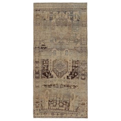 Persische Bijar Teppiche - Wolle Braun Elfenbein Design - 89669
