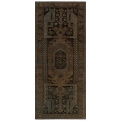 Tappeti persiani Bijar - Lana Marrone Azzurro Taupe Design - 97815