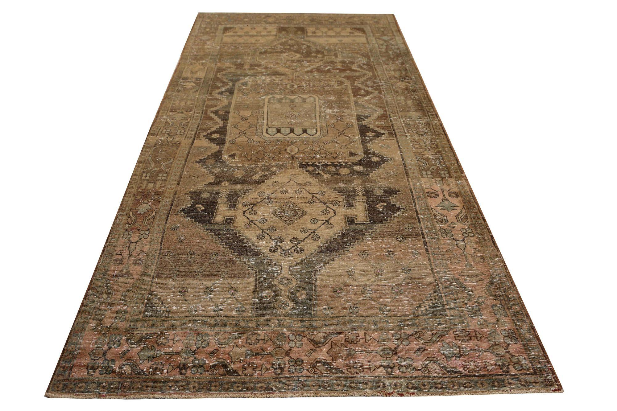 Iracheno Tappeti persiani Bijar - Lana Marrone Taupe Design - 97771 in vendita