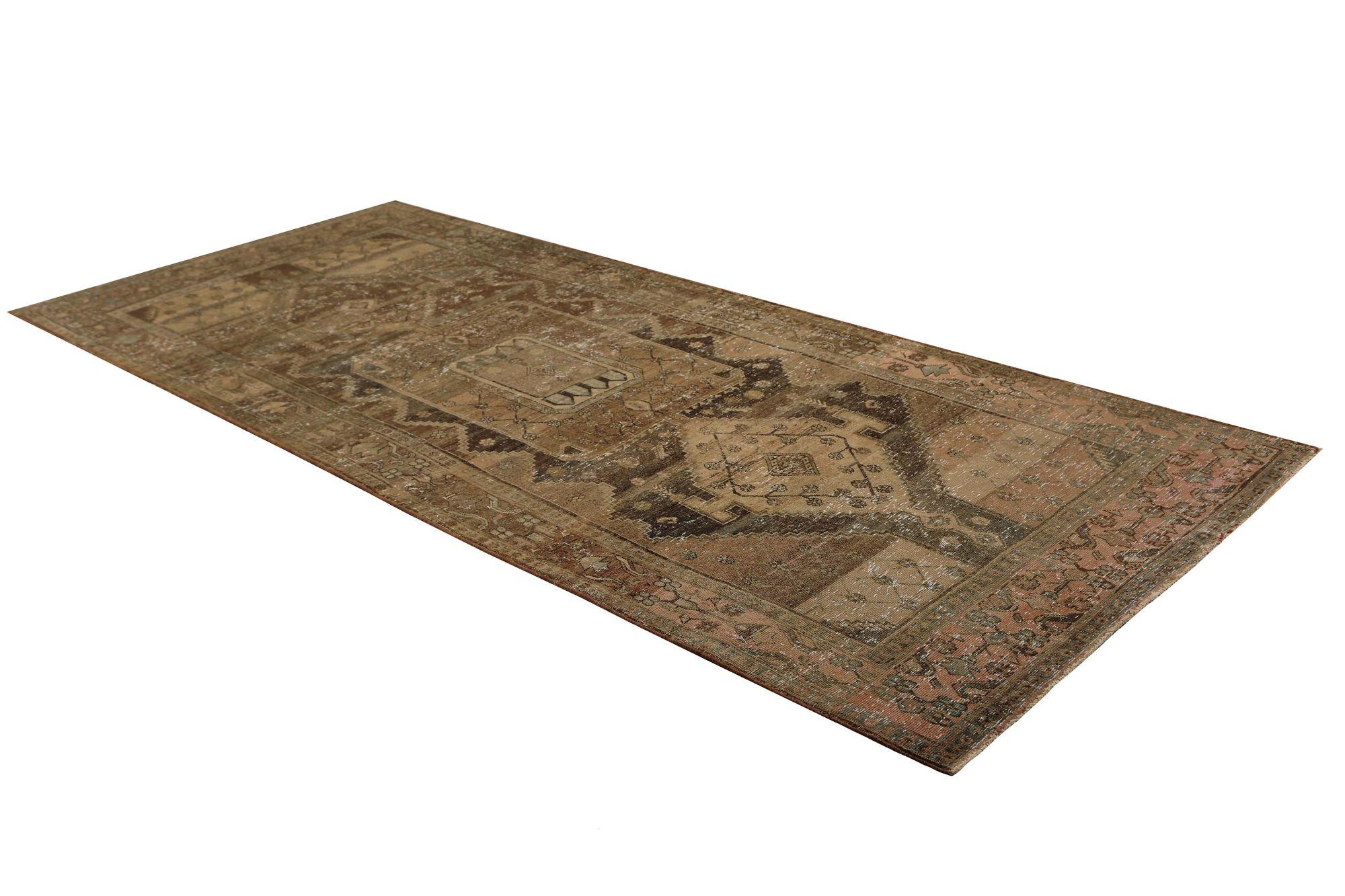 XX secolo Tappeti persiani Bijar - Lana Marrone Taupe Design - 97771 in vendita
