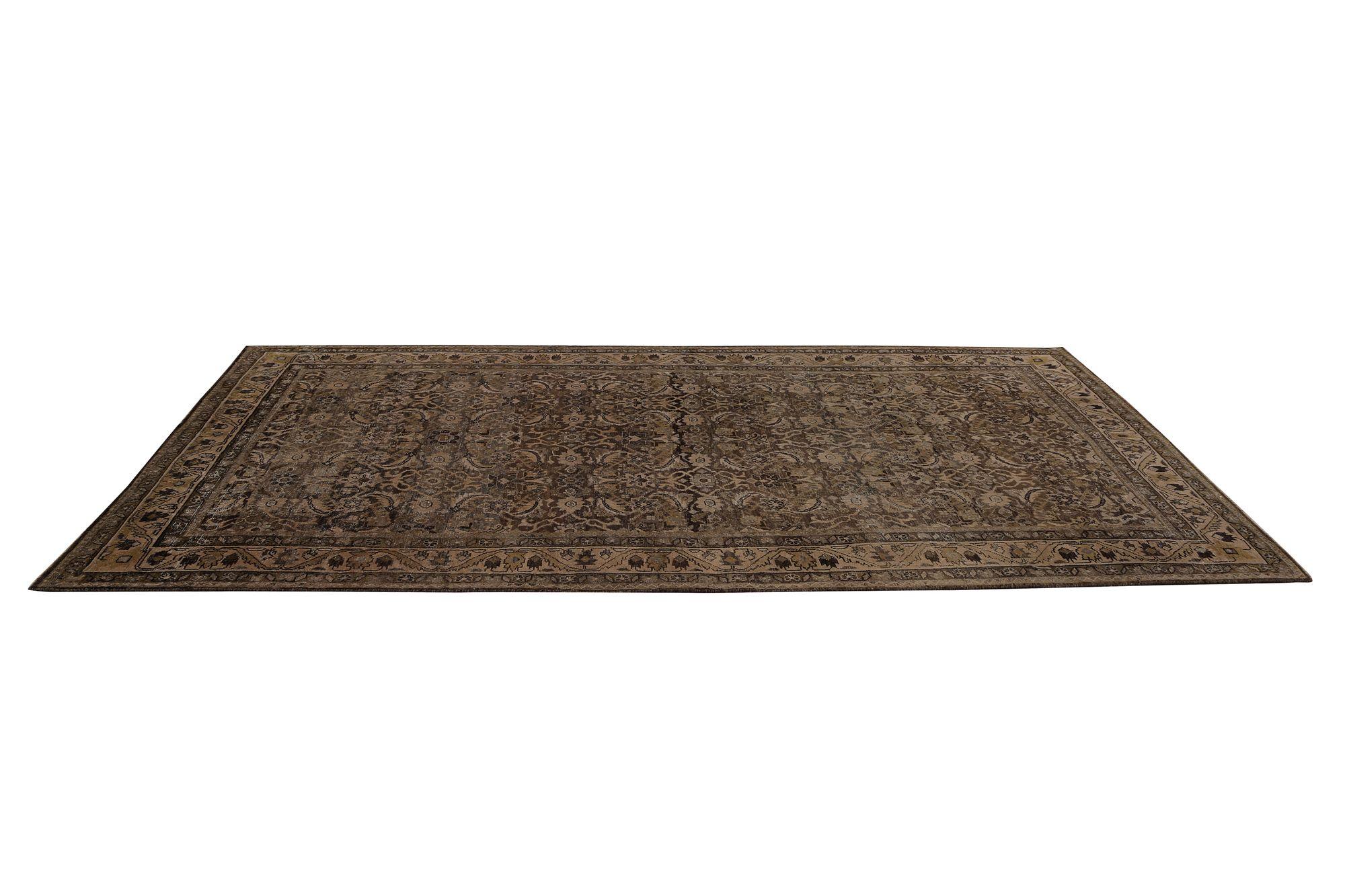 XX secolo Tappeti persiani Bijar - Lana Marrone Taupe Design - 97774 in vendita