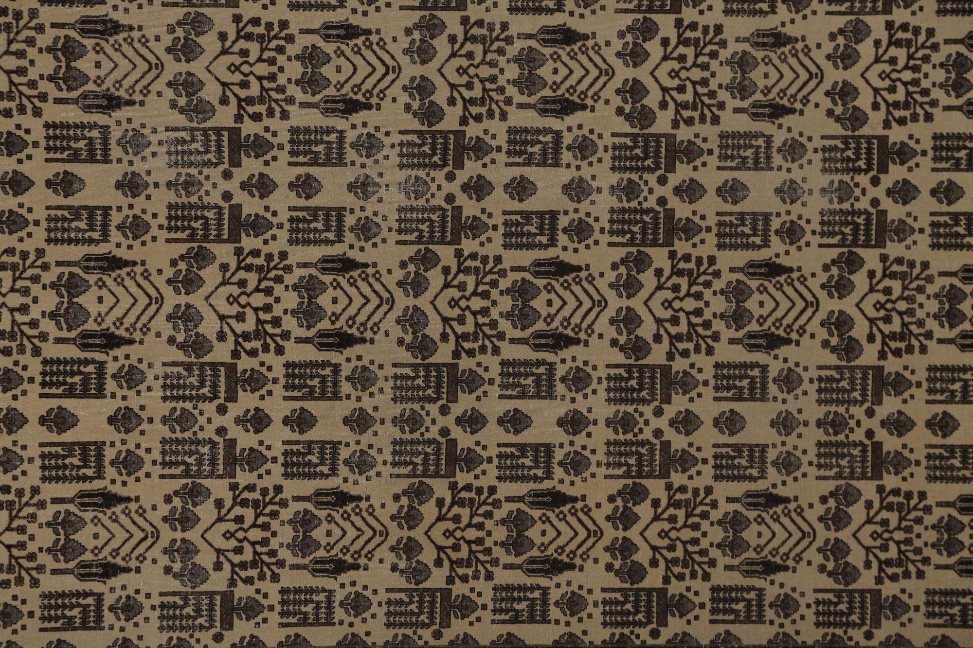 XX secolo Tappeti persiani Bijar - Lana Avorio Taupe Design - 97449 in vendita