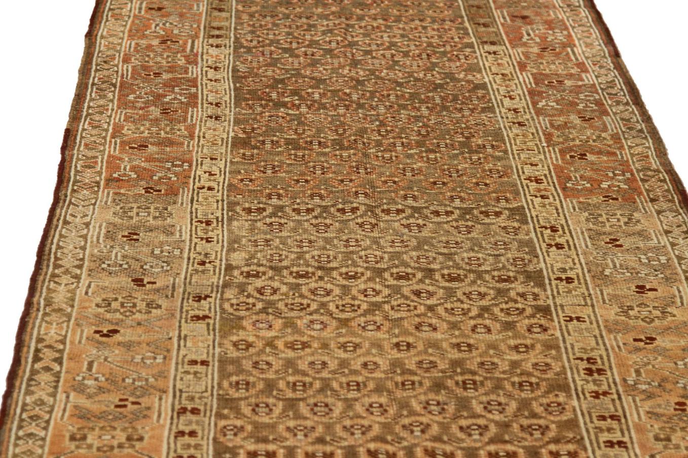 Asian Persian Bijar Runner Rug - 69129 For Sale