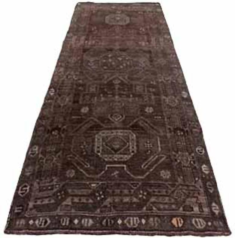 Discover the elegance of Persian Bijar featuring Runner Rug in Circa 1880. Designed with Wool and Brown, this exclusive design is perfect for enhancing your space.