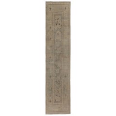 Persischer Bijar Läufer Teppich - Wolle Braun Taupe Design - 97943