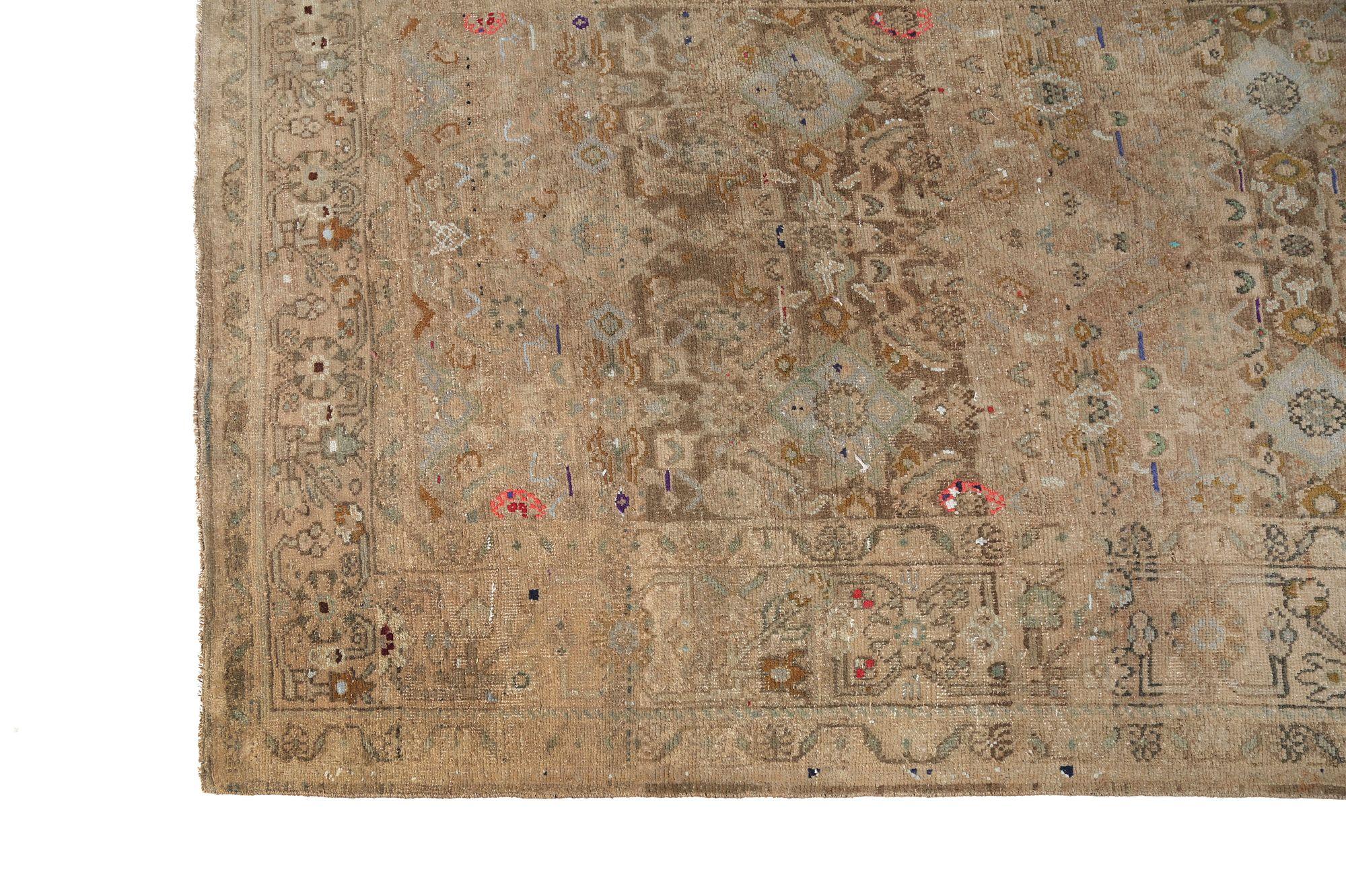 Discover the elegance of Persian Bijar featuring Runner Rug in Circa 1910. Designed with Wool and RedTaupe, this exclusive design is perfect for enhancing your space.
