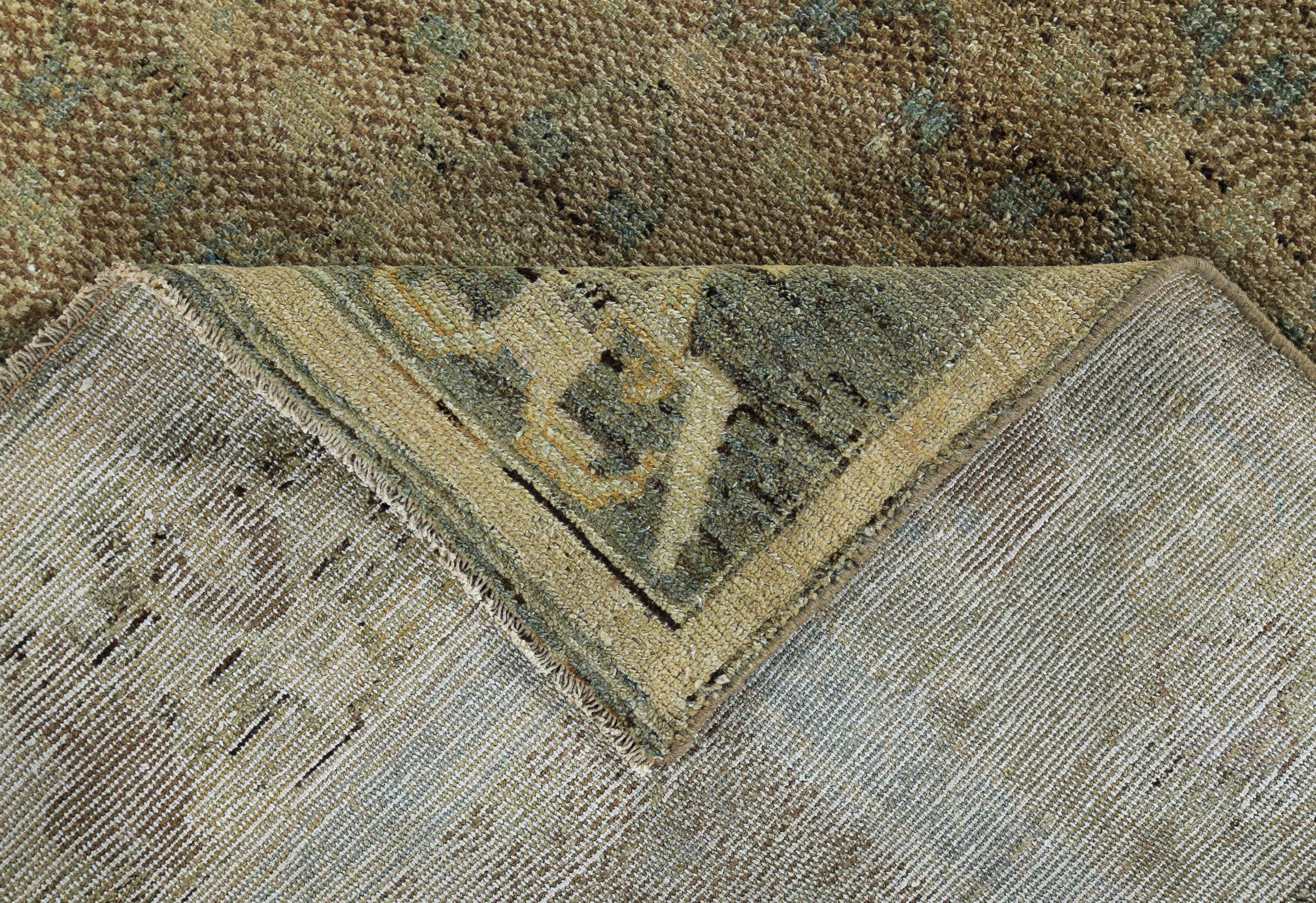 Alfombra Persa Bijar Small - Lana Azul Marrón Diseño Marfil - 89674 siglo XX en venta