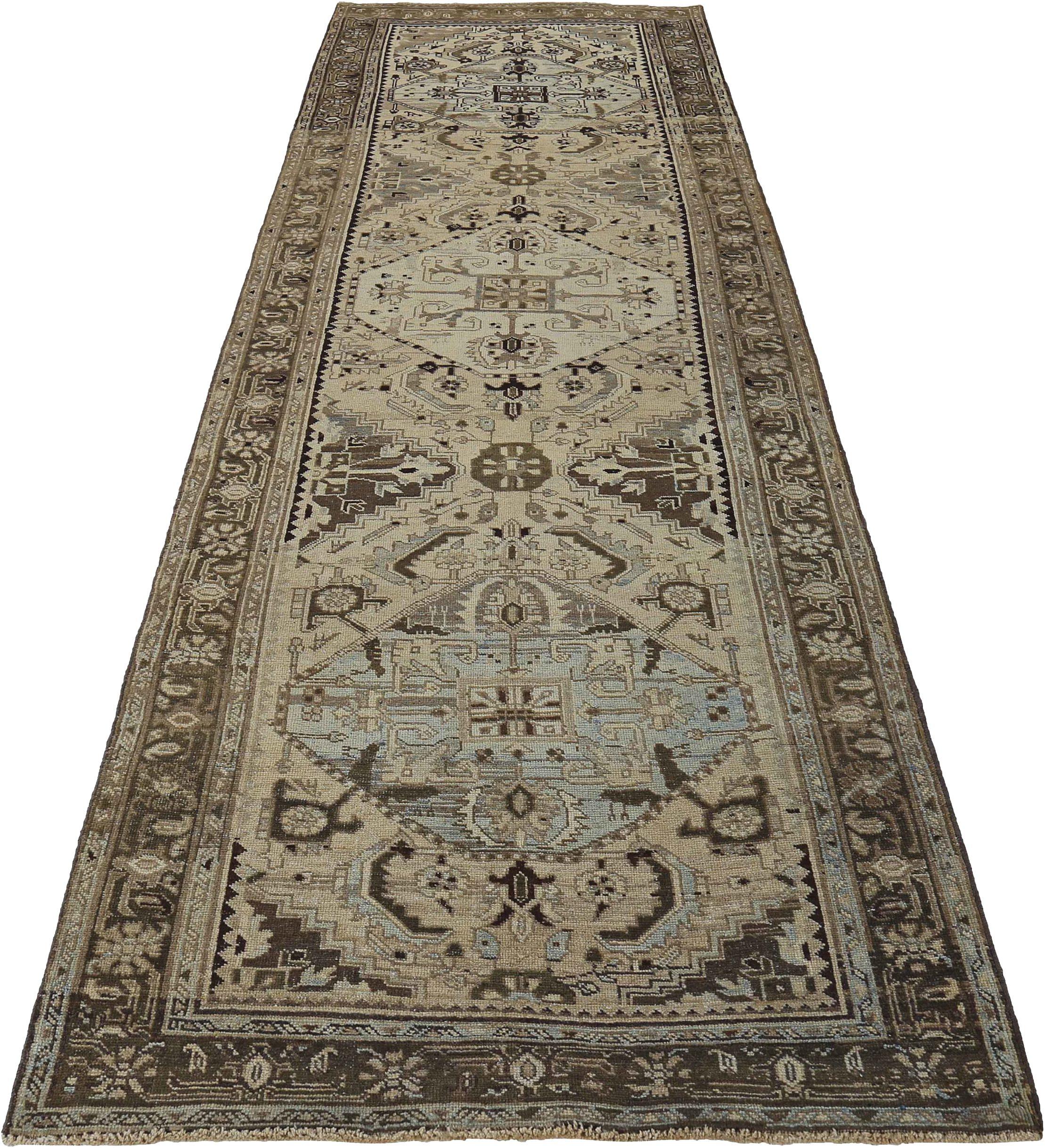 Discover the elegance of Persian Bijar featuring Small Rug in Circa 1880. Designed with Wool and BlueBrownIvory, this exclusive design is perfect for enhancing your space.