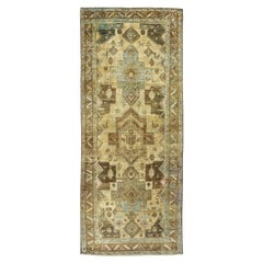 Alfombra Persa Bijar Small Design - Lana Azul Marrón Marfil - 91192