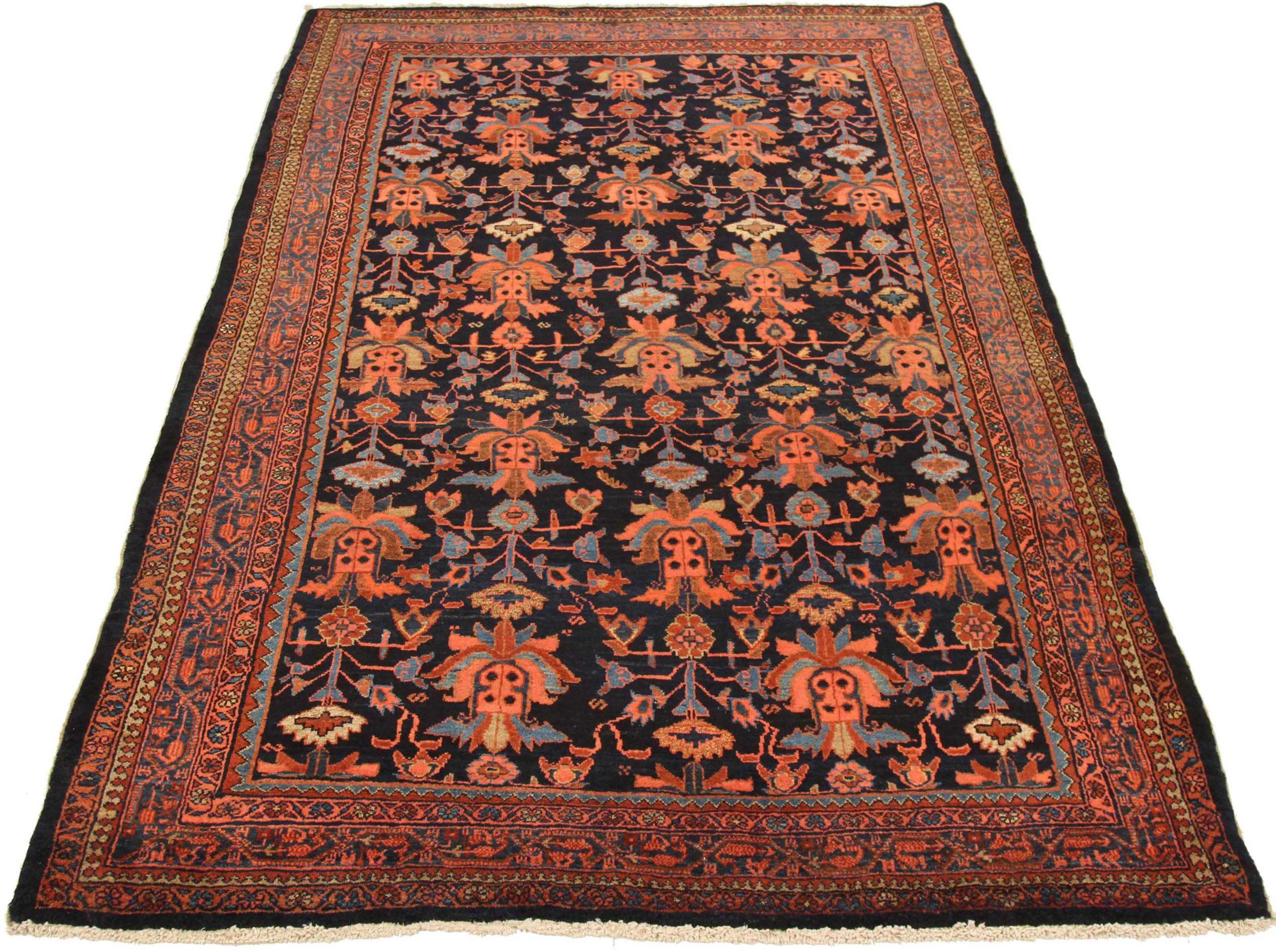 Discover the elegance of Persian Bijar featuring Small Rug in Circa 1880. Designed with Wool and BlueNavy BlueRed, this exclusive design is perfect for enhancing your space.