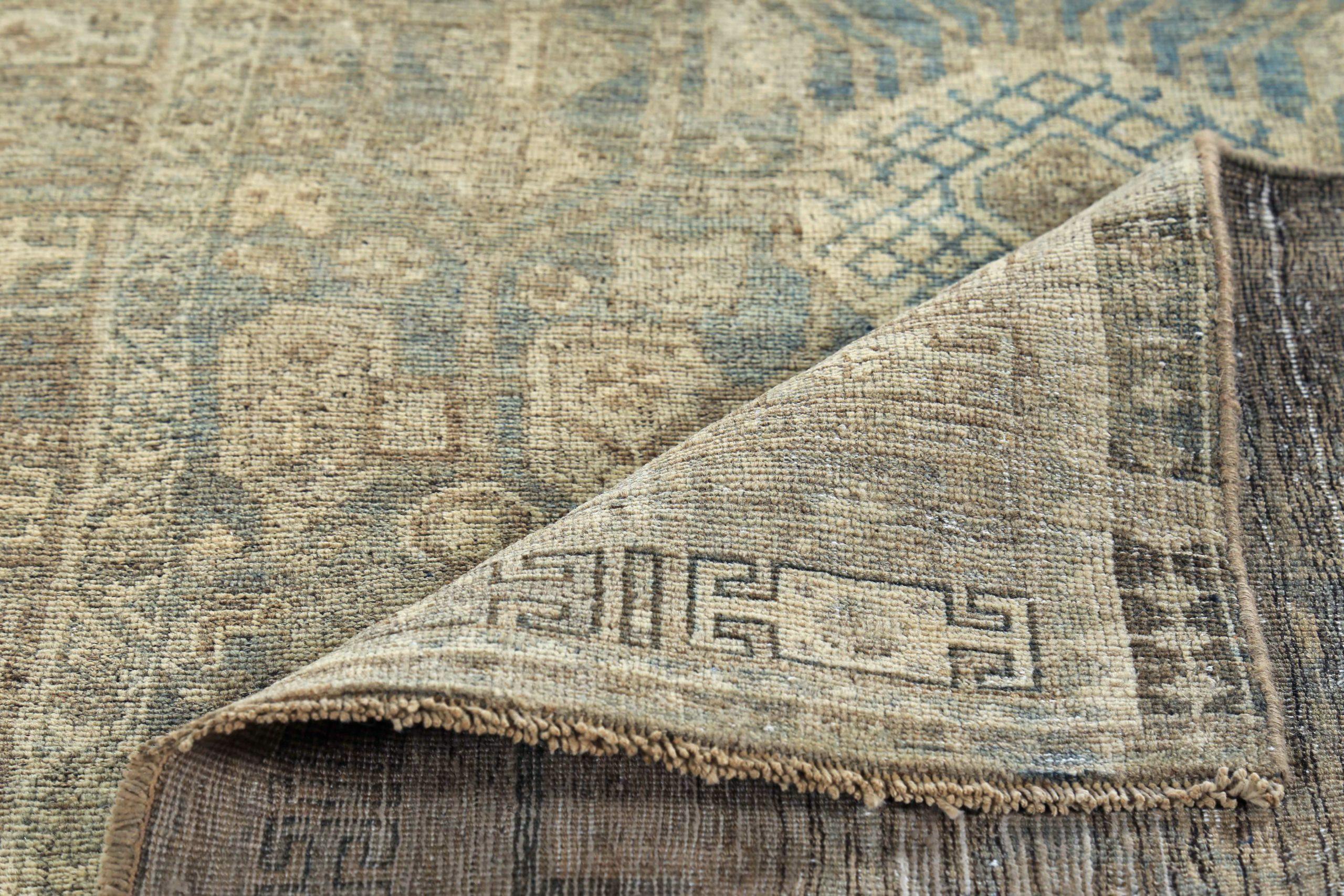 Persischer Bijar Small Teppich - Wolle Braun Grau Elfenbein Design - 89680 (20. Jahrhundert) im Angebot