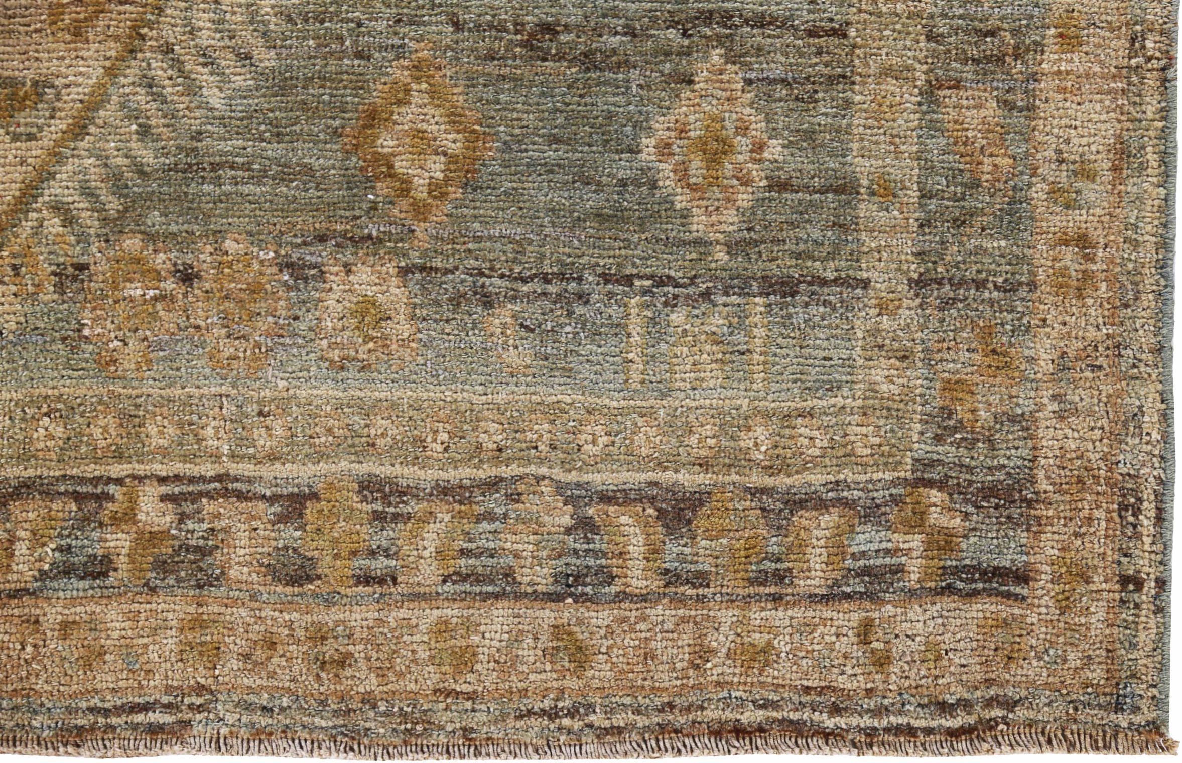 Persischer Bijar Small Teppich - Wolle Braun Grau Elfenbein Design - 91530 im Zustand „Hervorragend“ im Angebot in Dallas, TX