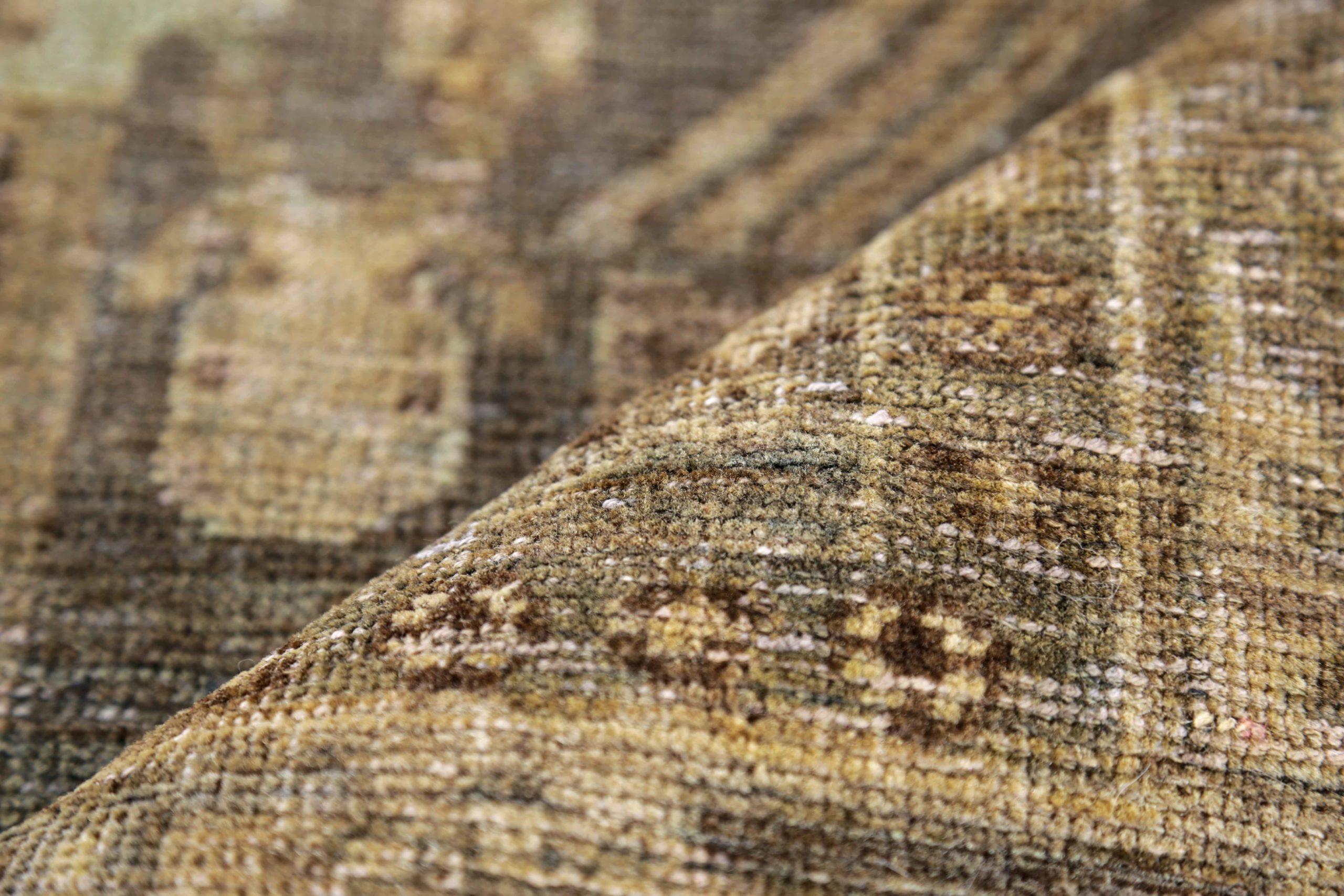 Tappeto persiano Bijar Small - Lana Marrone Verde Avorio - 91452 In condizioni ottime in vendita a Dallas, TX