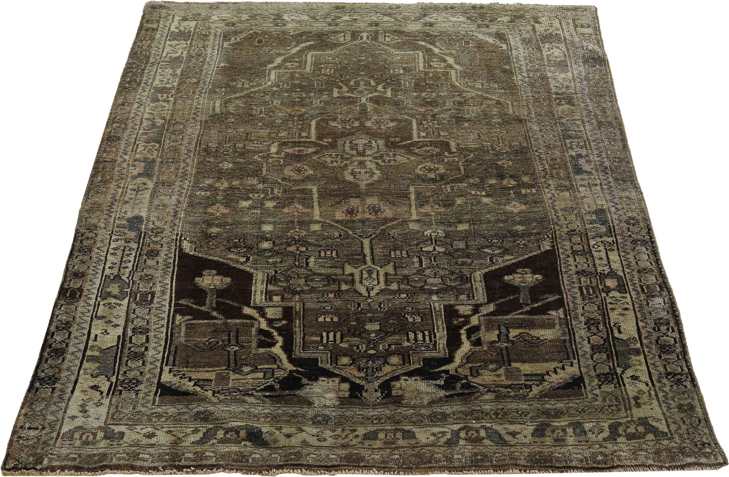 Discover the elegance of Persian Bijar featuring Small Rug in Circa 1880. Designed with Wool and BrownIvory, this exclusive design is perfect for enhancing your space.
