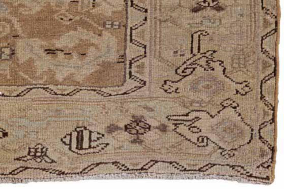 Tapis persan Bijar Small - Laine Brown Ivory Design - 91399 Excellent état - En vente à Dallas, TX