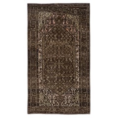 Persischer Bijar Small Teppich - Wolle Braun Elfenbein Design - 91531