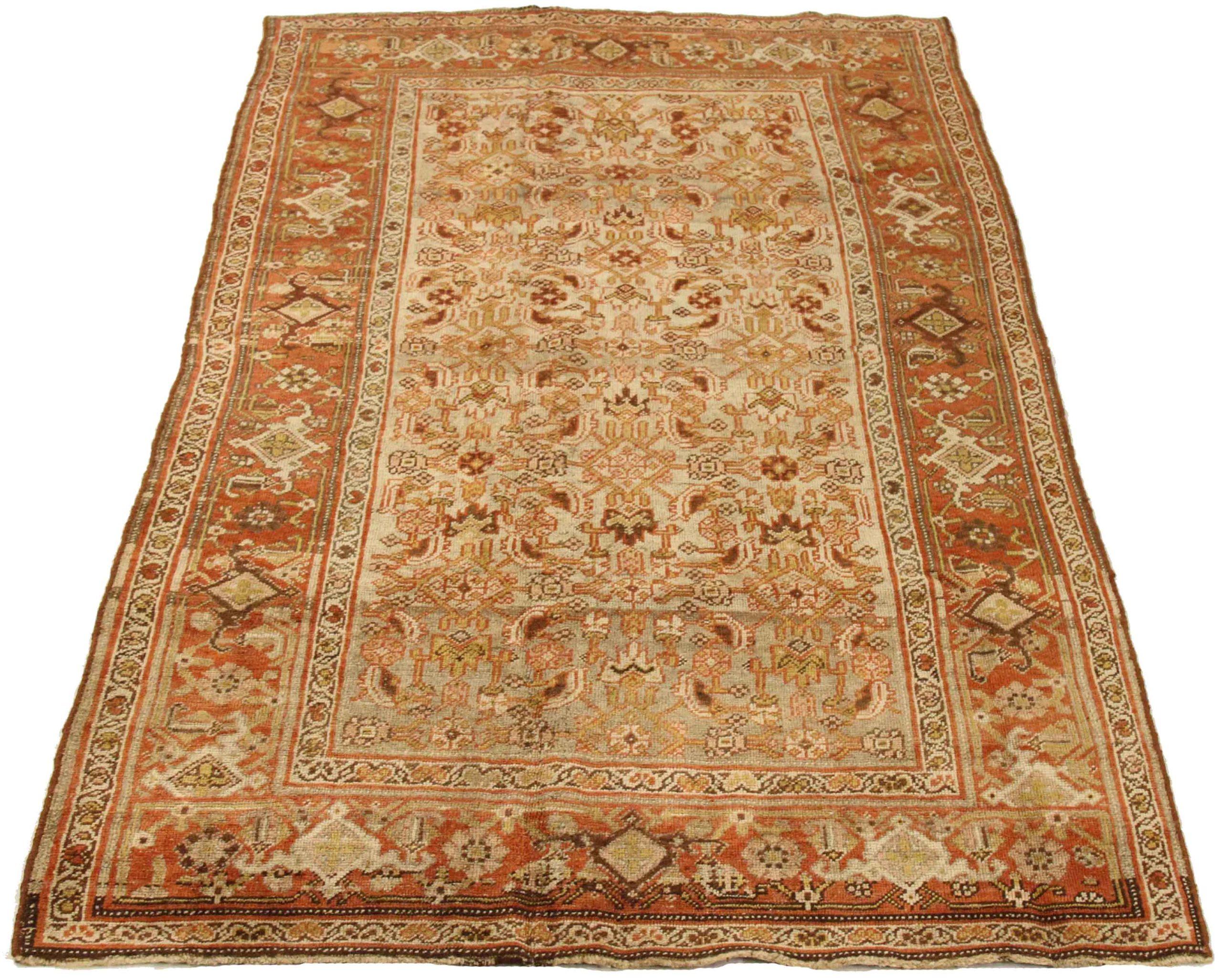Discover the elegance of Persian Bijar featuring Small Rug in Circa 1880. Designed with Wool and BrownIvoryRed, this exclusive design is perfect for enhancing your space.