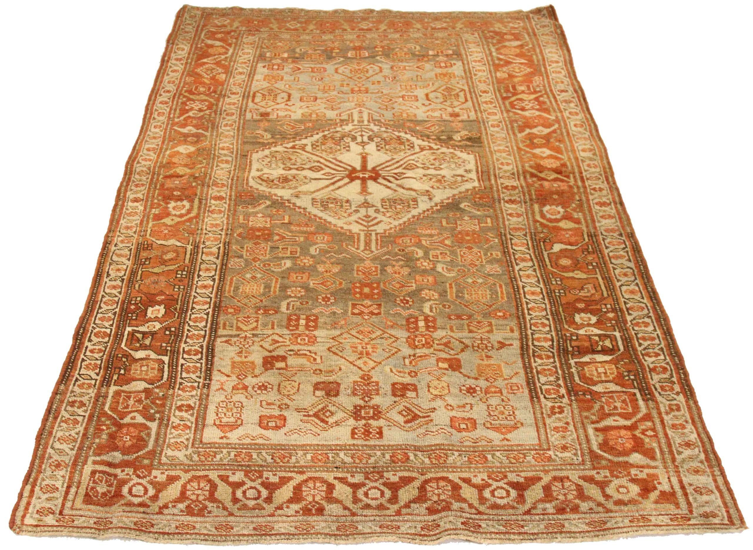 Discover the elegance of Persian Bijar featuring Small Rug in Circa 1880. Designed with Wool and BrownIvoryRed, this exclusive design is perfect for enhancing your space.