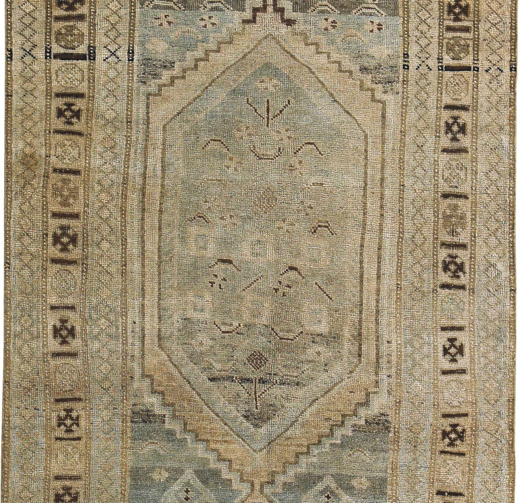 Persischer Bijar Small Teppich - Wolle Braun Elfenbein Gelb Design - 89636 (Asiatisch) im Angebot