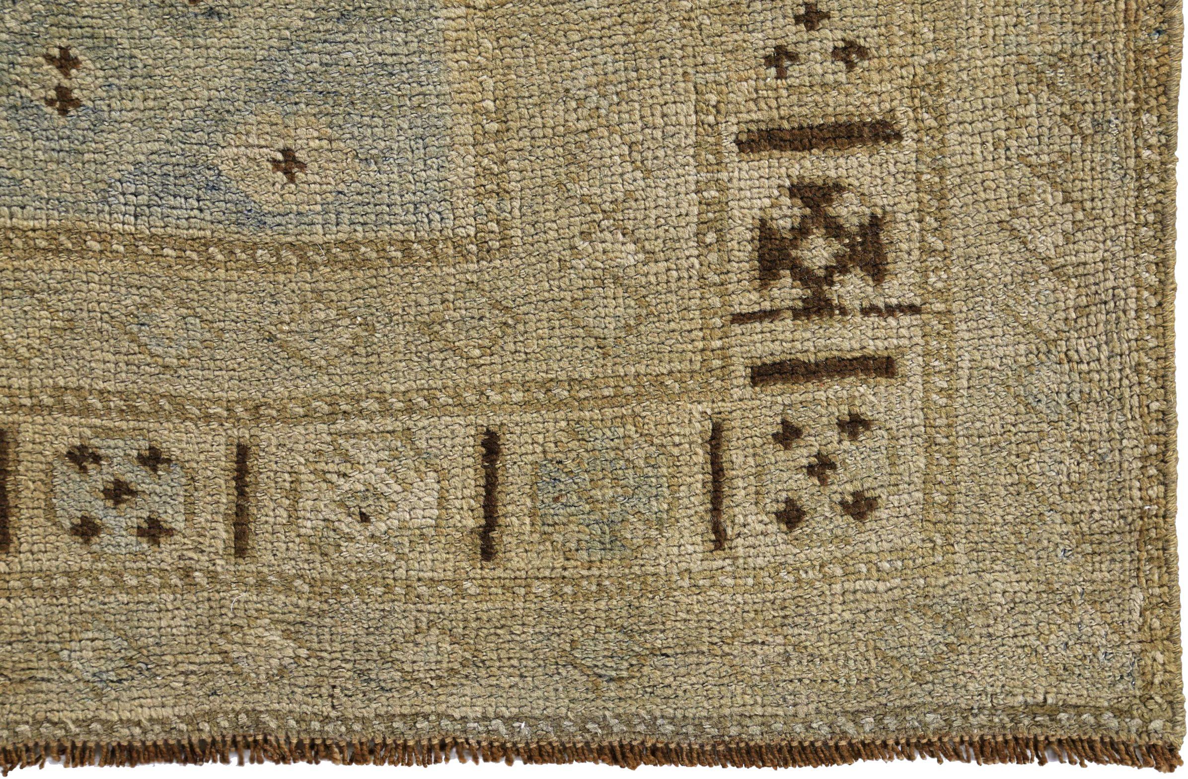 Persischer Bijar Small Teppich - Wolle Braun Elfenbein Gelb Design - 89636 im Zustand „Hervorragend“ im Angebot in Dallas, TX