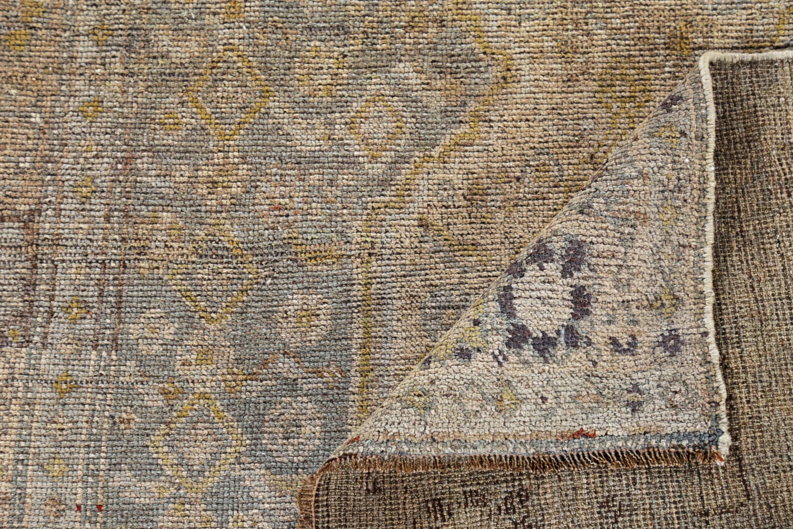 Alfombra Persa Bijar Small - Lana Gris Marfil Amarillo Design - 91464 en Excelente estado para la venta en Dallas, TX
