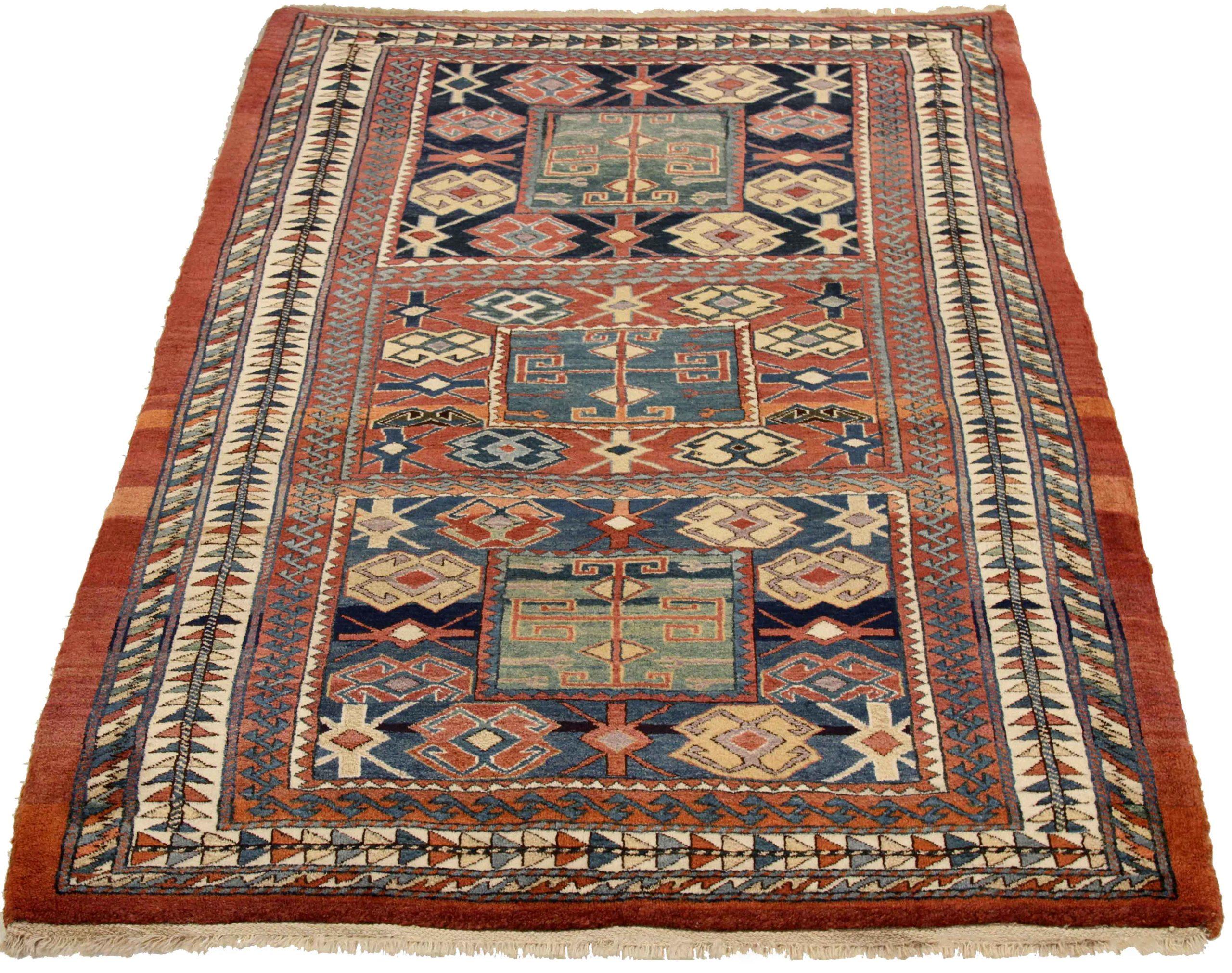 Discover the elegance of Persian Bijar featuring Small Rug in Circa 1880. Designed with Wool and GreenIvoryNavy BlueRed, this exclusive design is perfect for enhancing your space.
