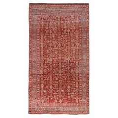 Tappeto persiano Bijar piccolo, circa 1910 - Lana Azzurro Rosa Rosso Giallo - 91510