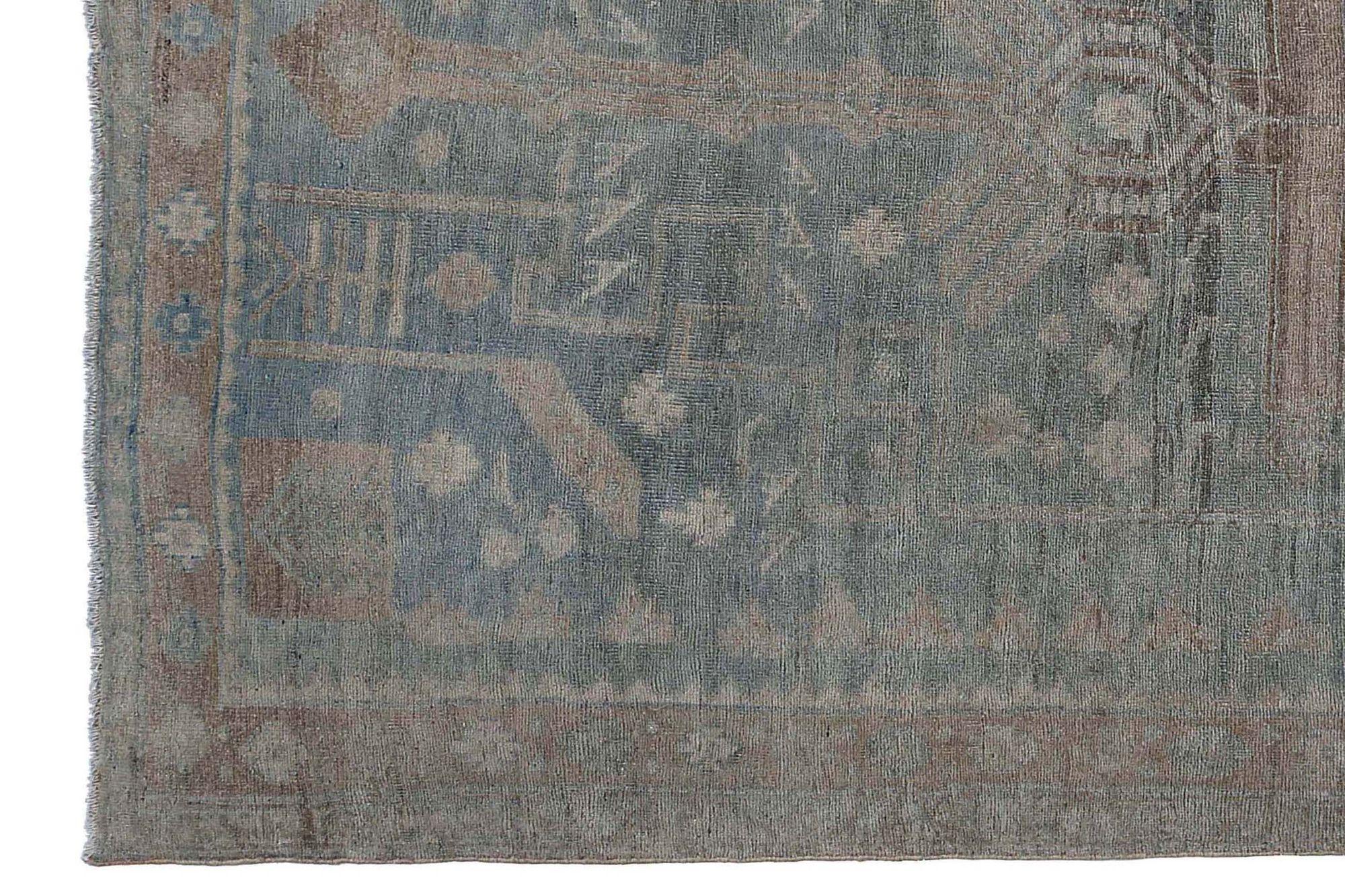 Persischer Bijar Small Teppich - Wolle Blau Braun Design - 97583 im Zustand „Hervorragend“ im Angebot in Dallas, TX