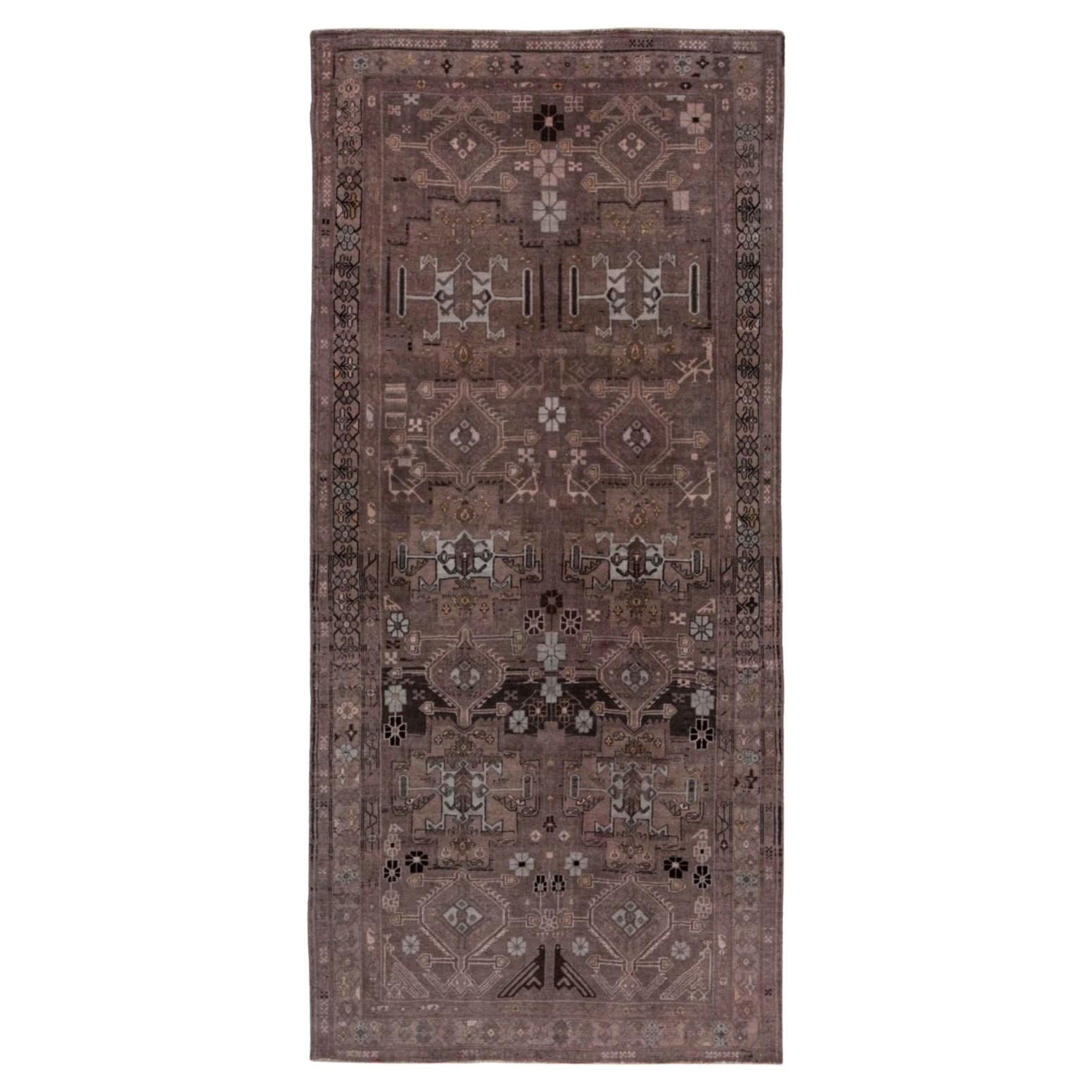 Tappeto persiano Bijar Small - Disegno in lana marrone - 91616