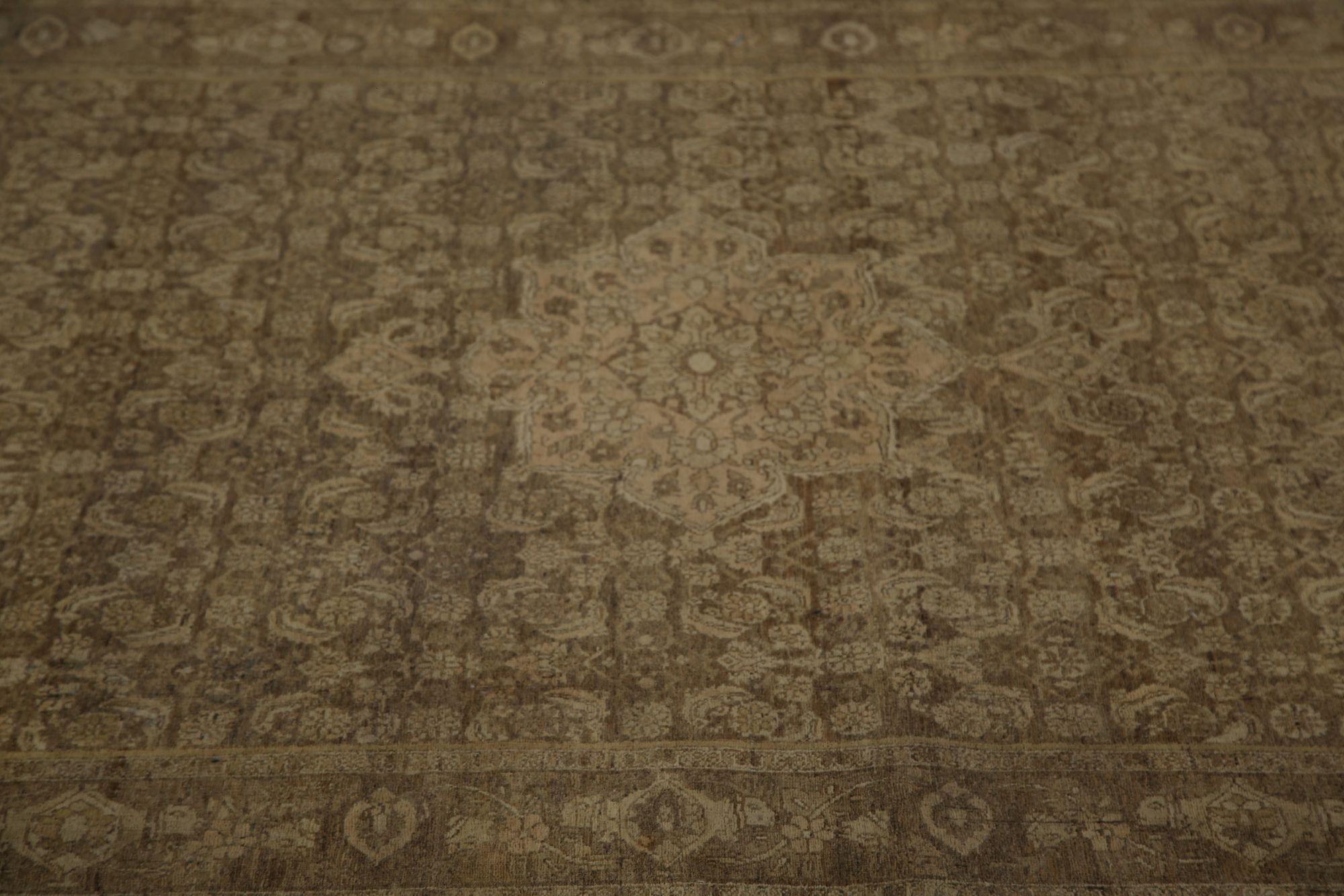 Persischer Bijar Small Teppich - Wolle Brown Design - 96751 im Zustand „Hervorragend“ im Angebot in Dallas, TX