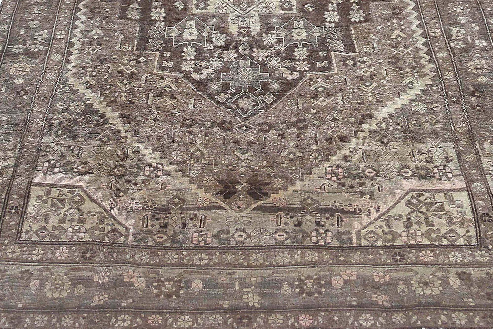 Alfombra Persa Bijar Small Design - Lana Marrón - 96778 Iraquí en venta