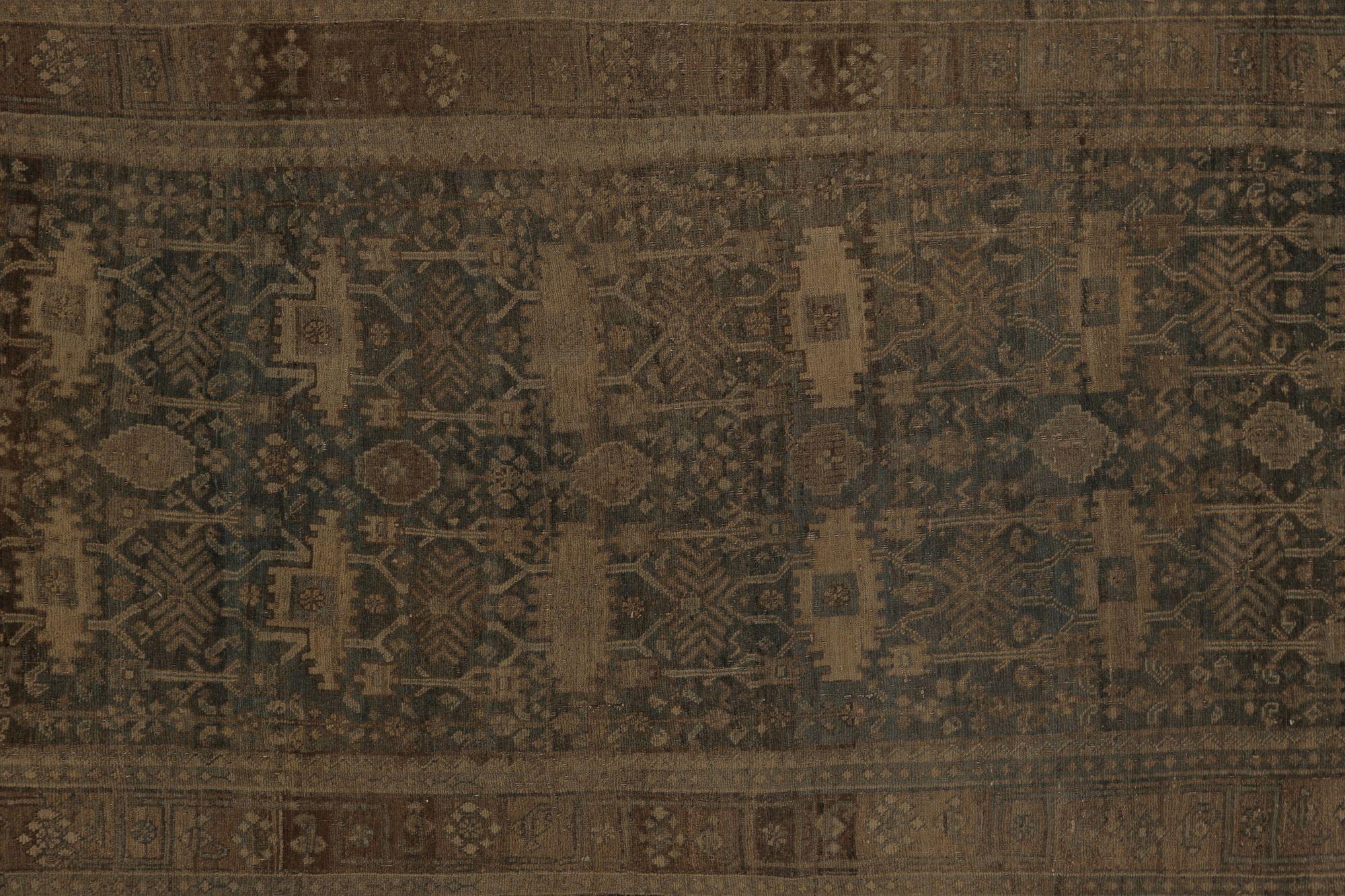 Persischer Bijar Small Teppich - Wolle Brown Design - 97429 (20. Jahrhundert) im Angebot