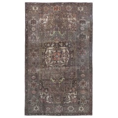 Tappeto persiano Bijar Small - Disegno in lana marrone - 97440