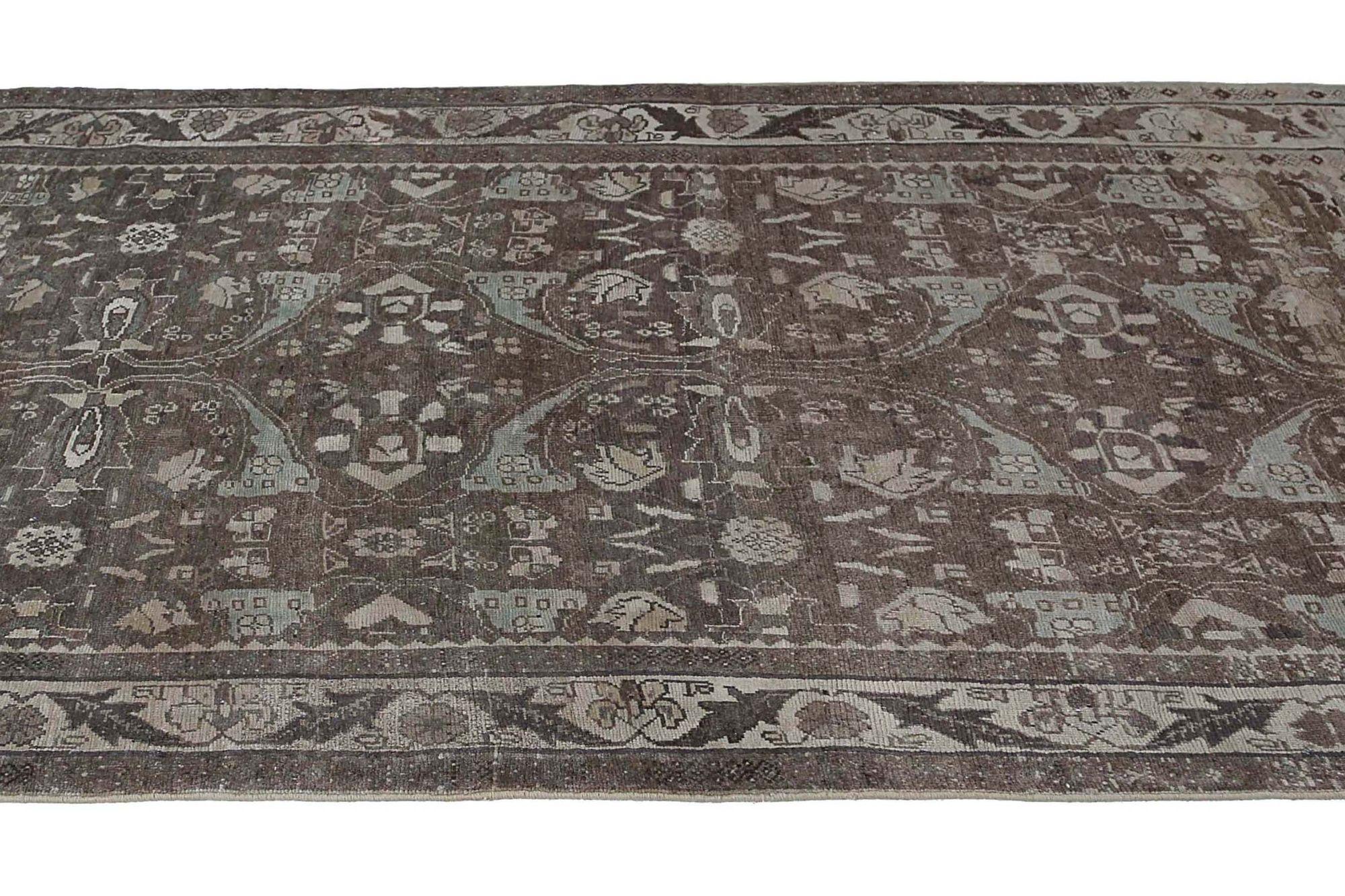 Persischer Bijar Small Teppich - Wolle Brown Design - 97450 im Zustand „Hervorragend“ im Angebot in Dallas, TX