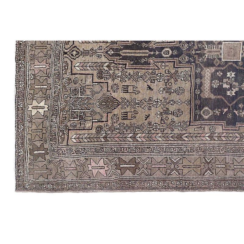 Tappeto persiano Bijar Small - Disegno in lana marrone - 97619 In condizioni ottime in vendita a Dallas, TX