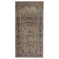 Persischer Bijar Small Teppich - Wolle Braun Elfenbein Design - 89657