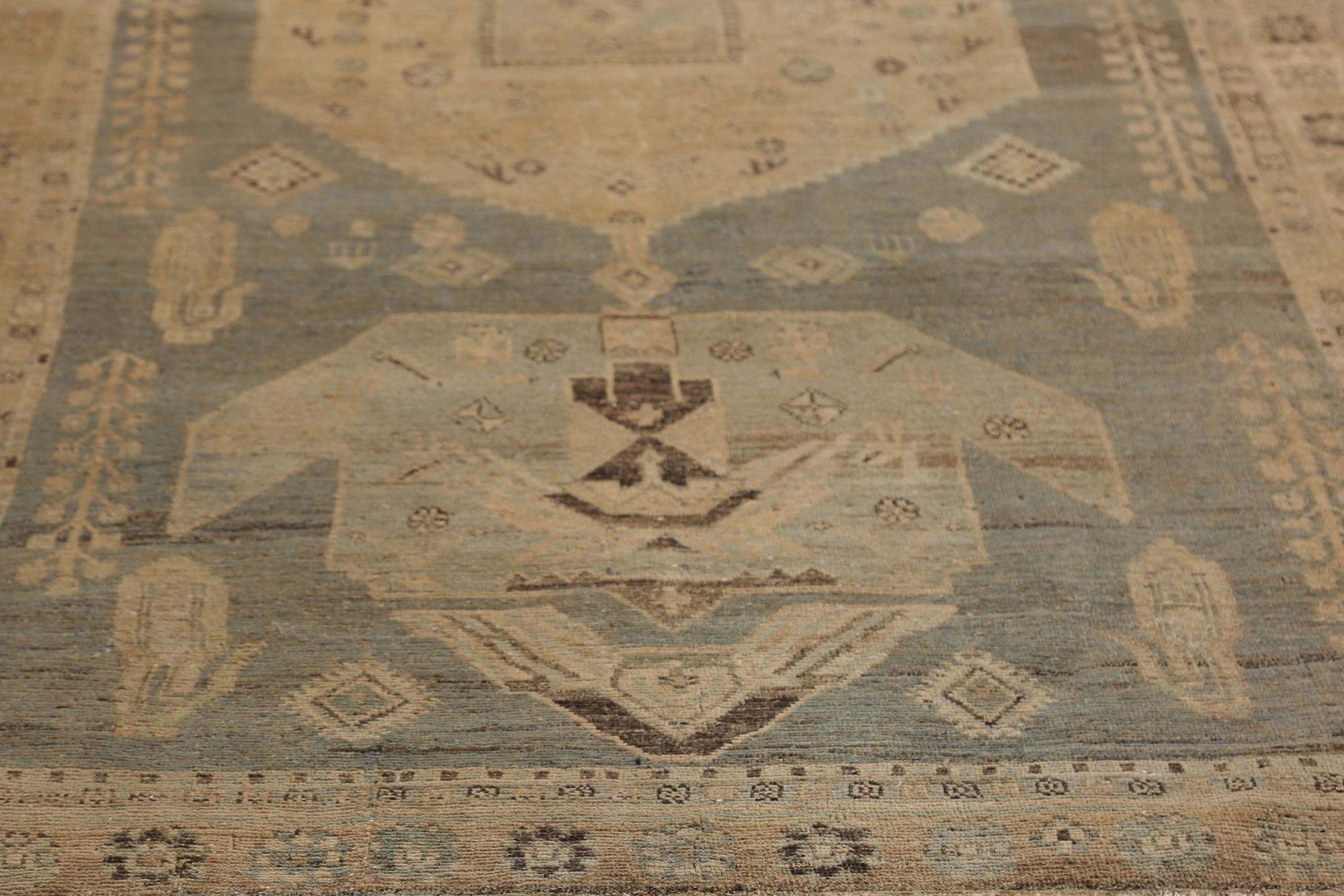 Iracheno Tappeto persiano Bijar Small - Lana Grigio Avorio Design - 96862 in vendita