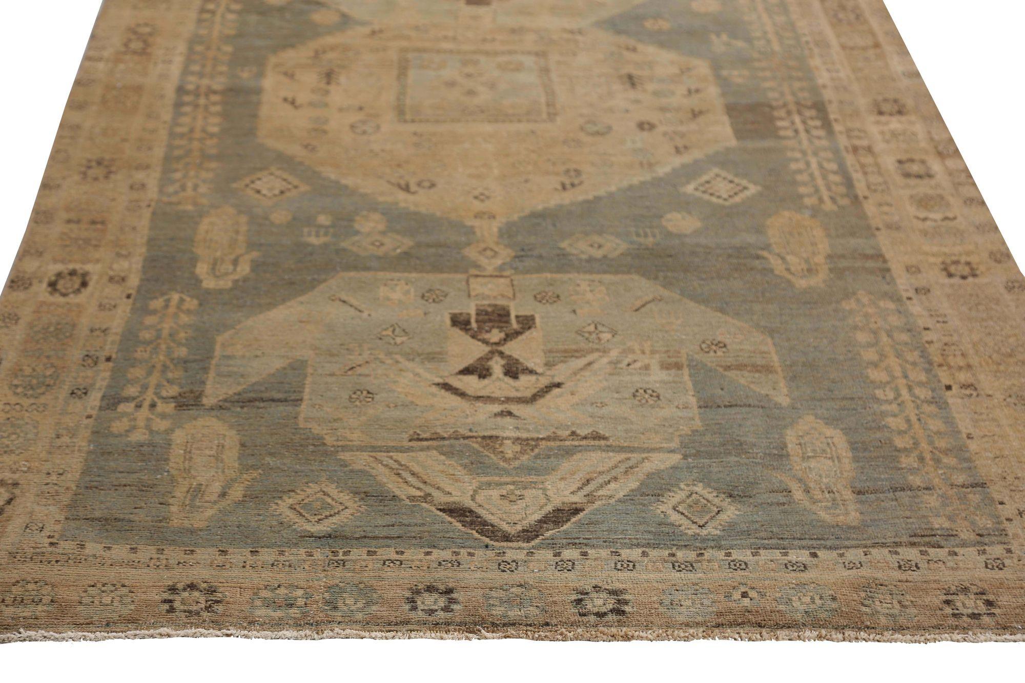 Tappeto persiano Bijar Small - Lana Grigio Avorio Design - 96862 In condizioni ottime in vendita a Dallas, TX