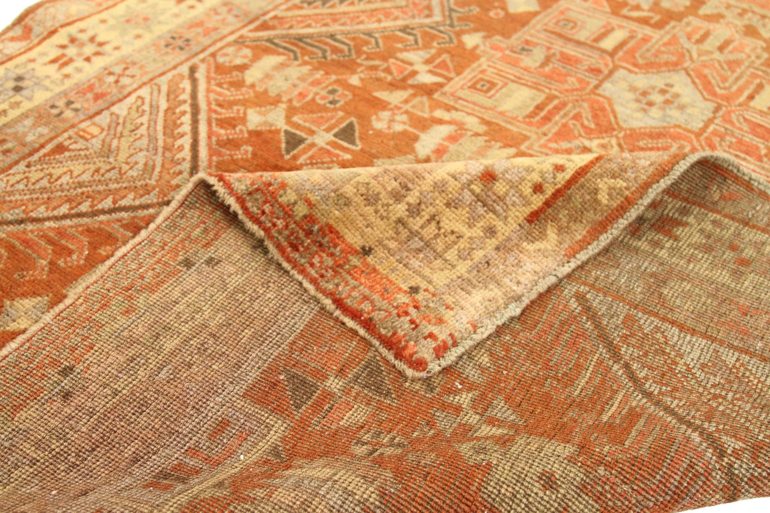 Persischer Bijar Kleiner Teppich - Wolle Elfenbeinrot Design - 75951 (Irakisch) im Angebot