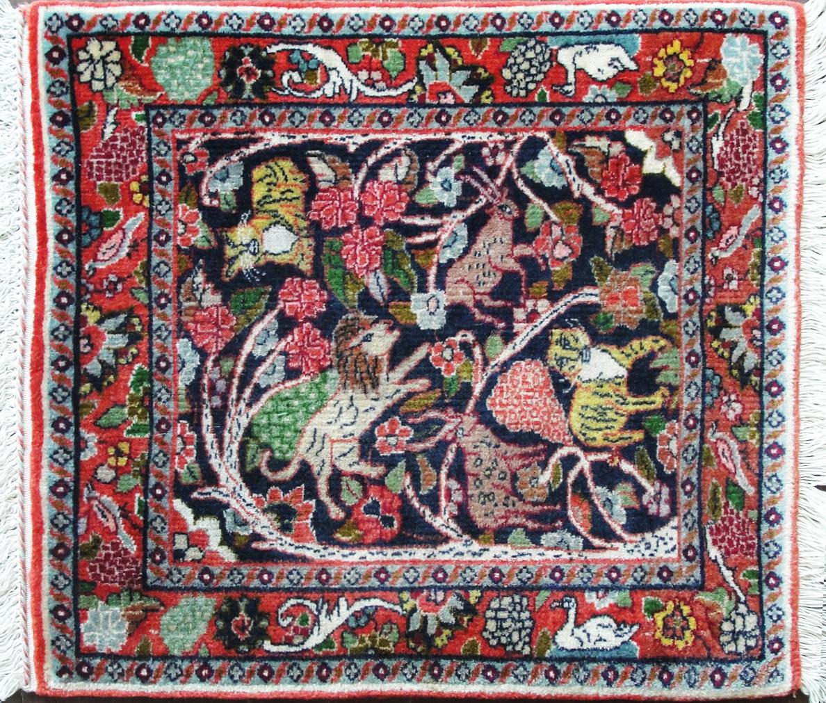 Persian Bijar the iron rug.
Bidjar is the name of a small Kurdish town in western Iran. (or Bidjar) Kurdish rugs are often called the Iron Rugs of Iran. The Bijar was a heavy, durable rug that has been very popular in the United States. Now the