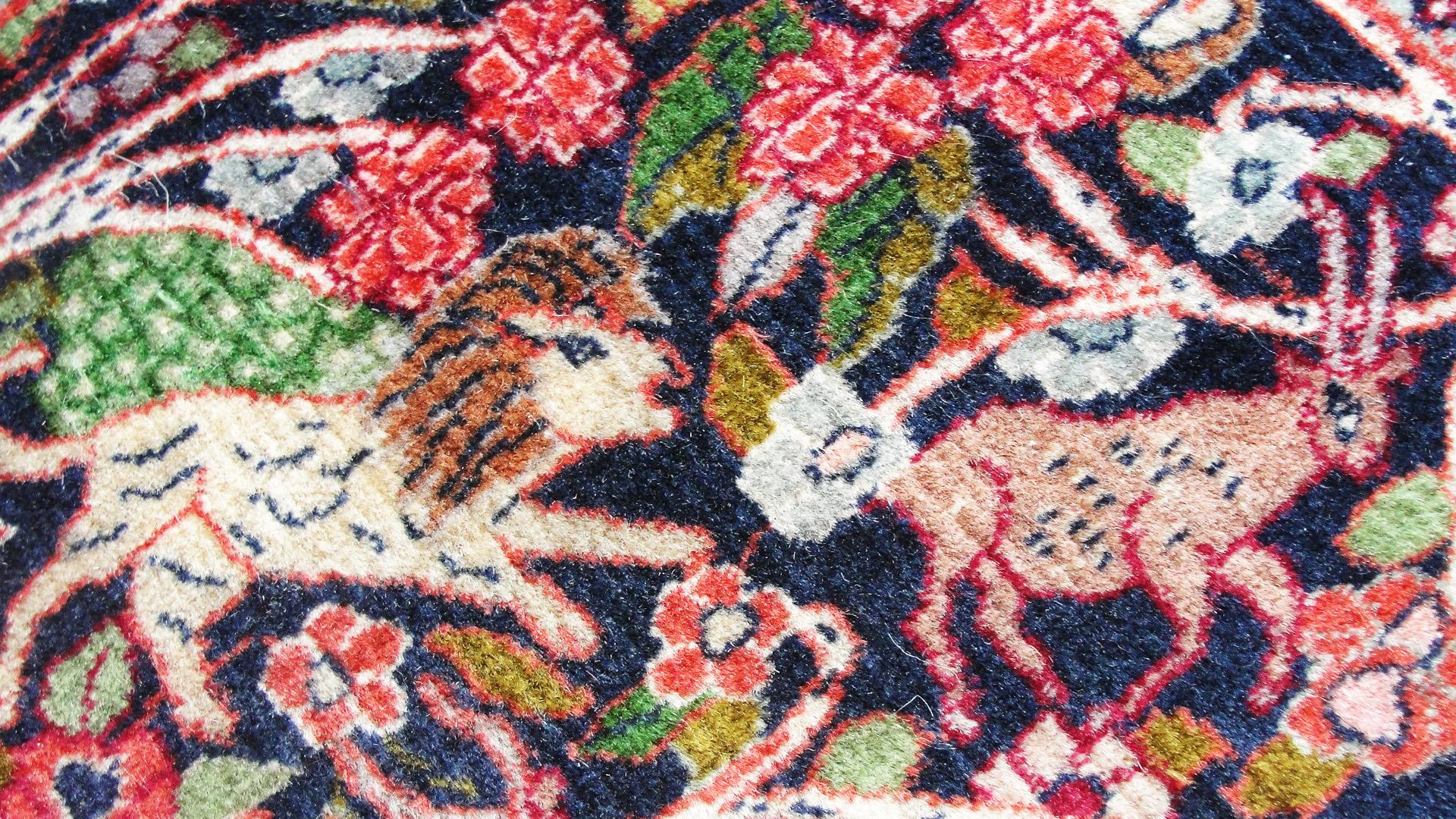Other Persian Bijar, the Lion Rug For Sale