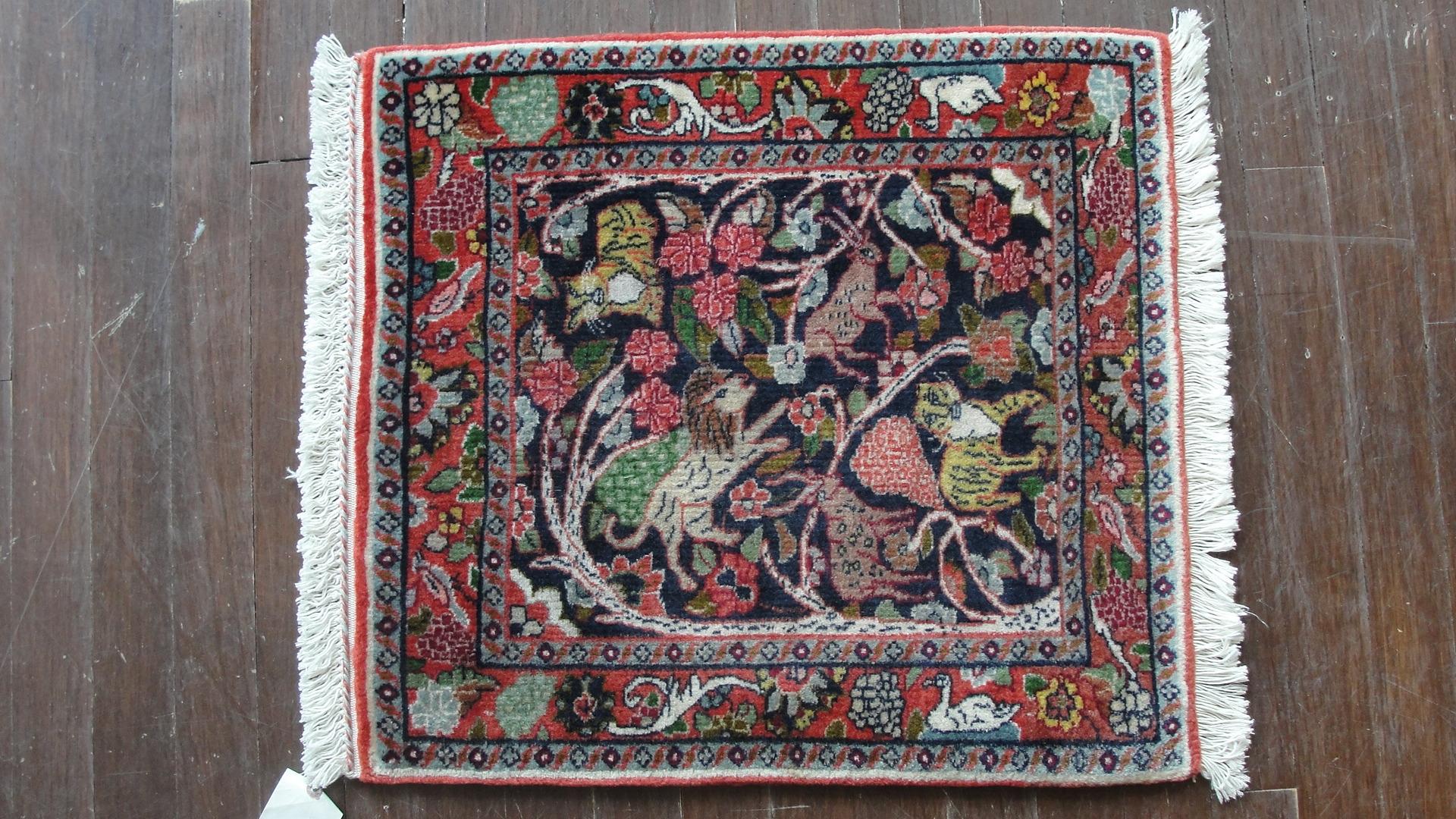 20th Century Persian Bijar, the Lion Rug For Sale
