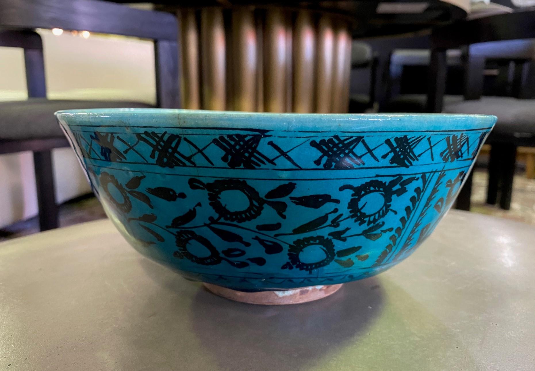 A gorgeous work, wonderfully designed, decorated, sumptuously glazed, and colored. 

A fantastic addition to any collection or setting. Truly eyecatching.

We are listing it as 20th century but could be older.

Dimensions: 3.85